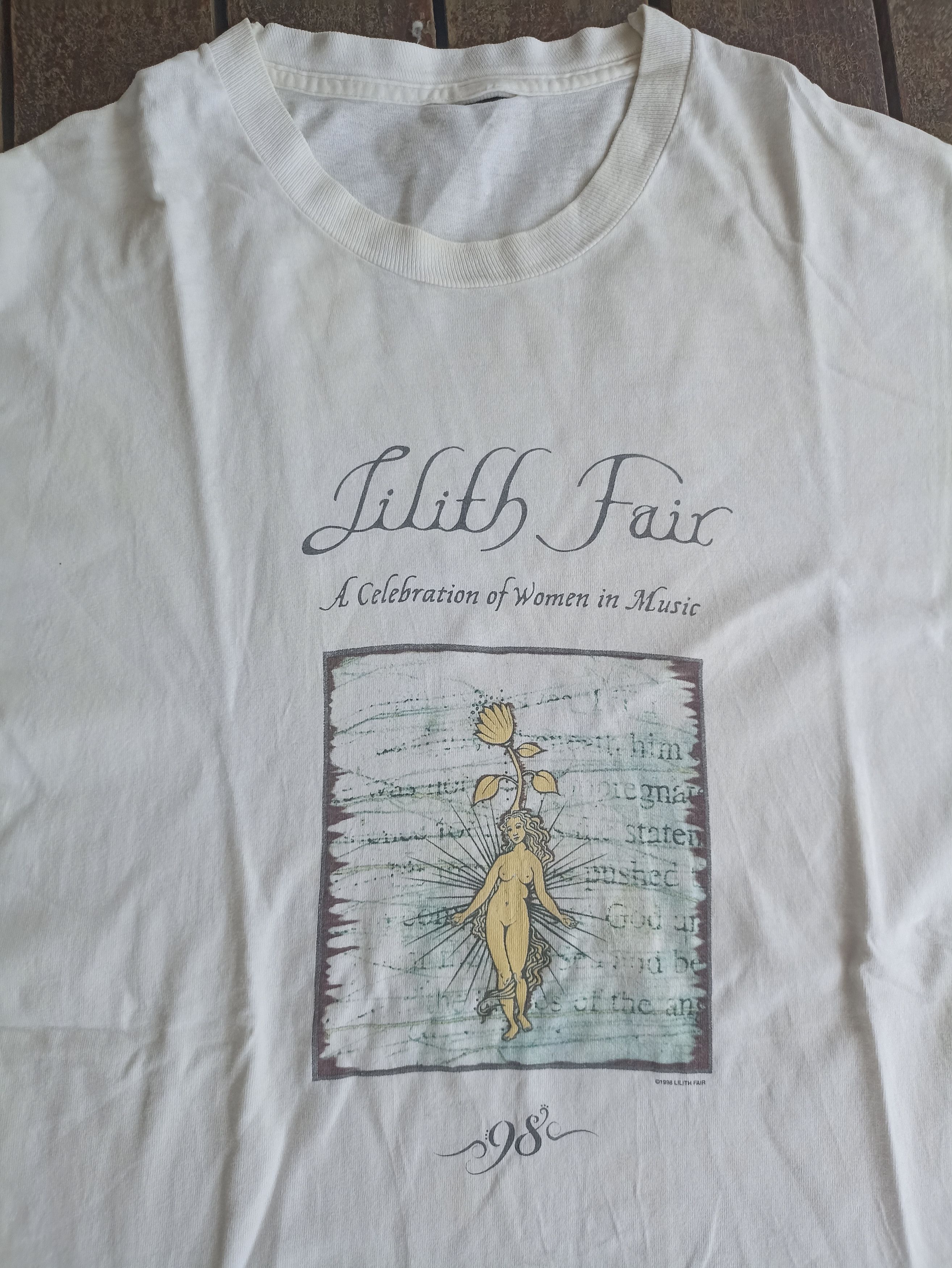 Vintage 1998 Lilith Fair 2024 Concert T-Shirt