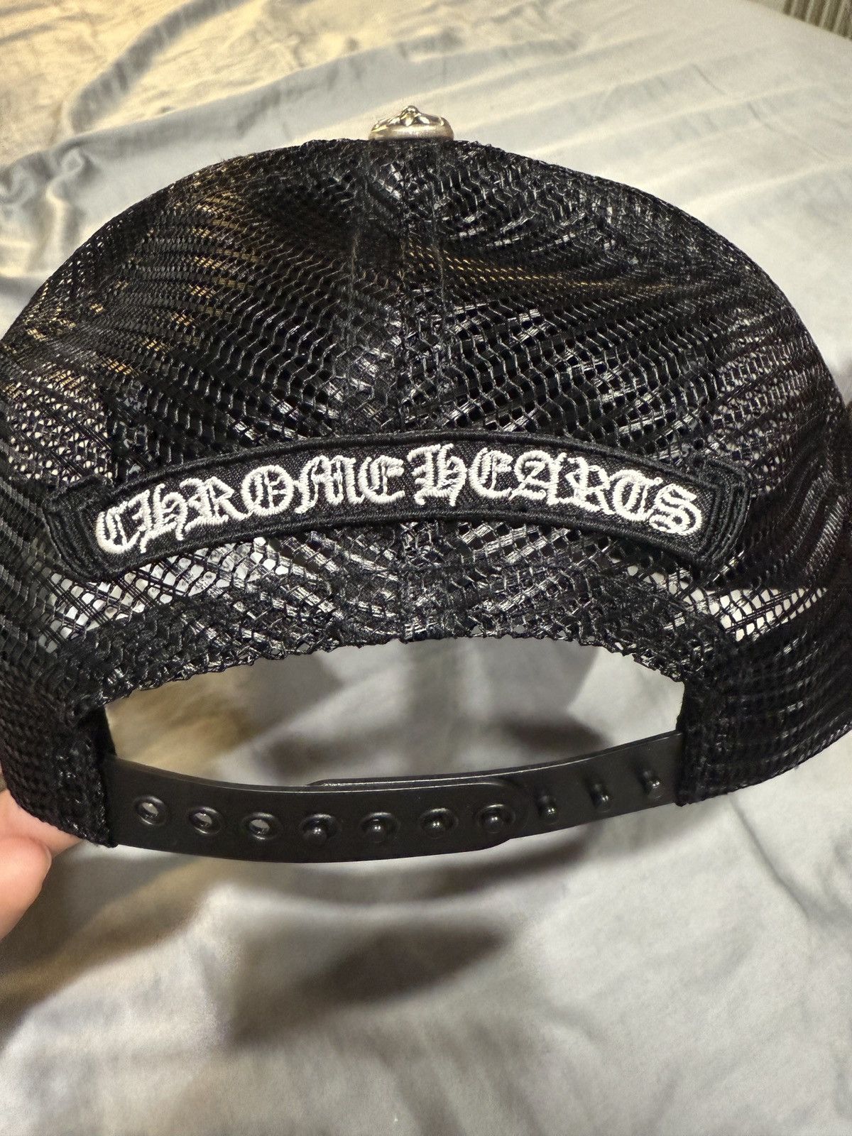 Chrome Hearts Chrome Hearts Black Cemetery Hat Black Patches Size ONE SIZE - 3 Thumbnail