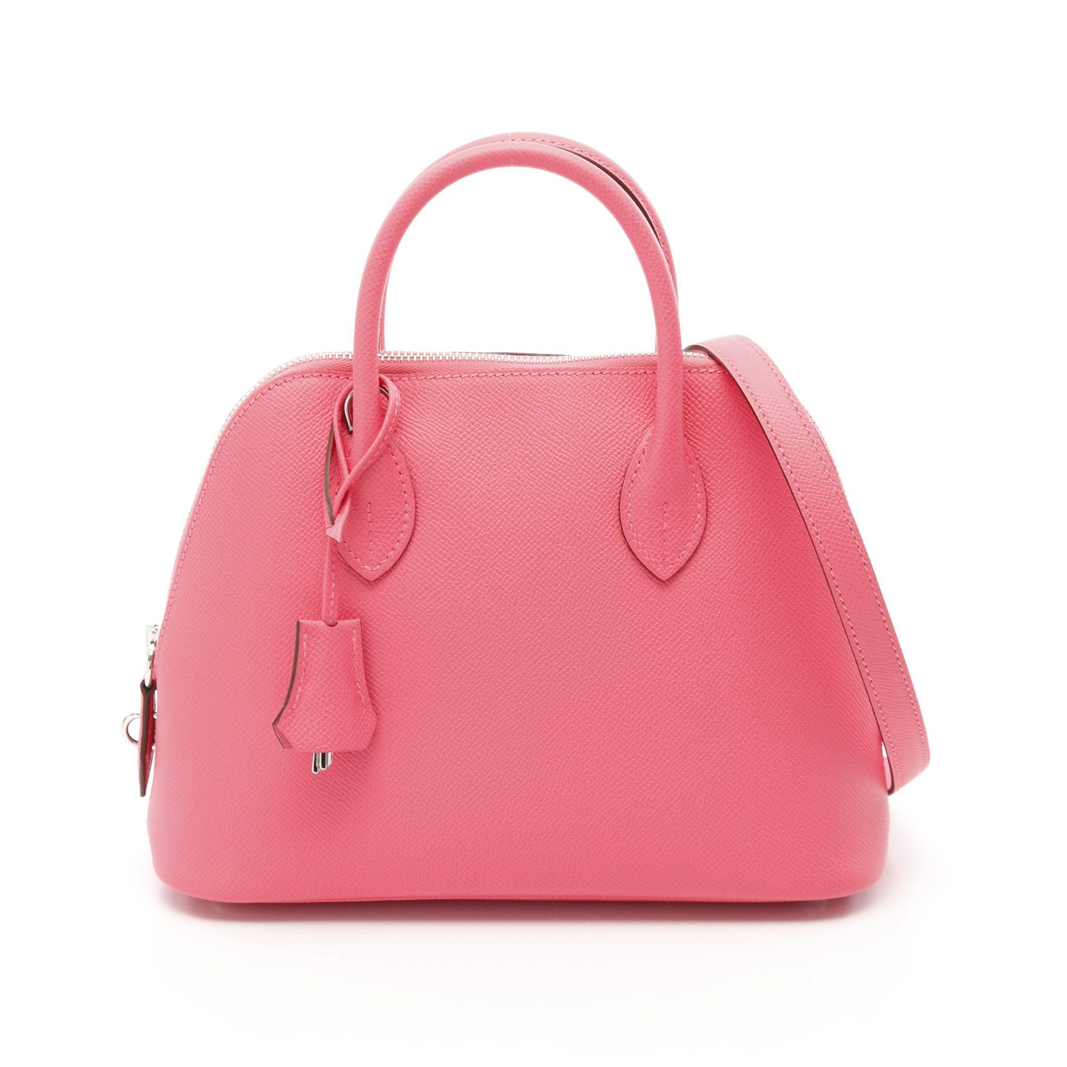Hermes Hermes Bolide 1923 25 Rose Azalea Handbag Veau Epsom Pink Silver Hardware Double Engraved Size ONE SIZE - 1 Thumbnail