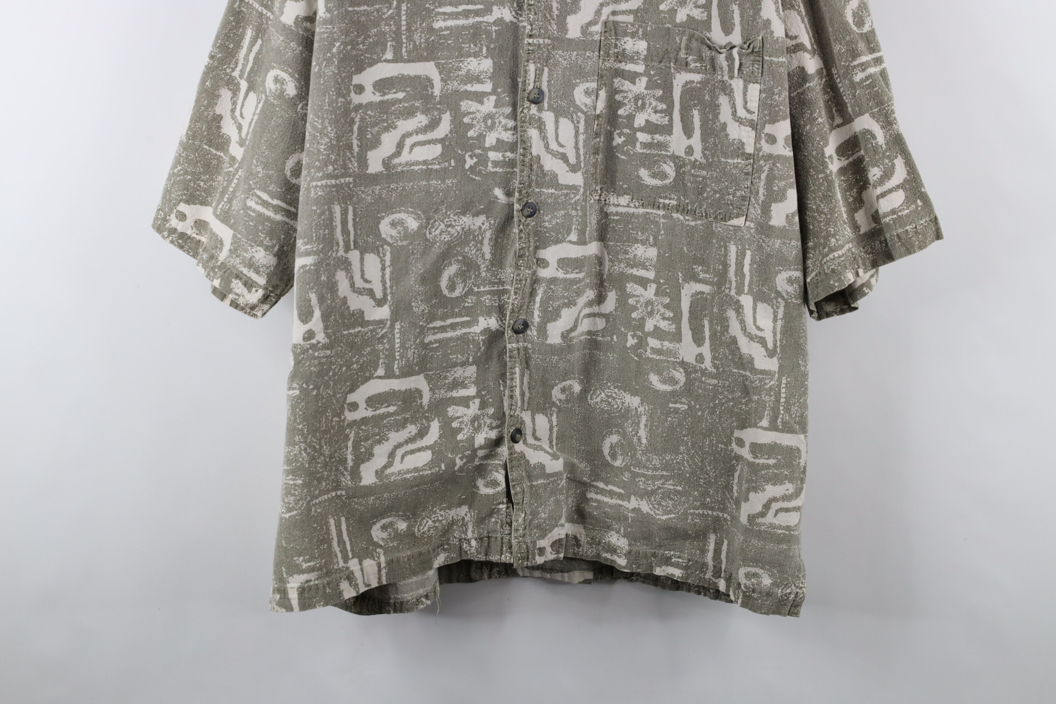 Vintage Vintage 90s Streetwear Baggy Fit Collared Button Shirt Size US XL / EU 56 / 4 - 3 Thumbnail