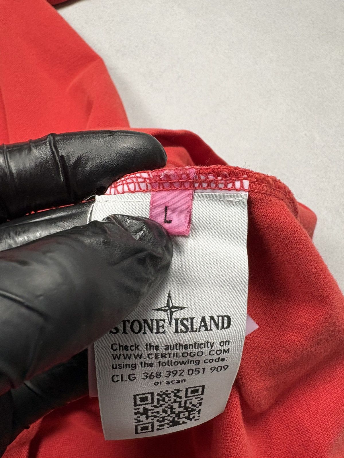 Stone Island Stone Island Slim Fit Red Compass Patch Program Polo Classic Size US L / EU 52-54 / 3 - 10 Thumbnail