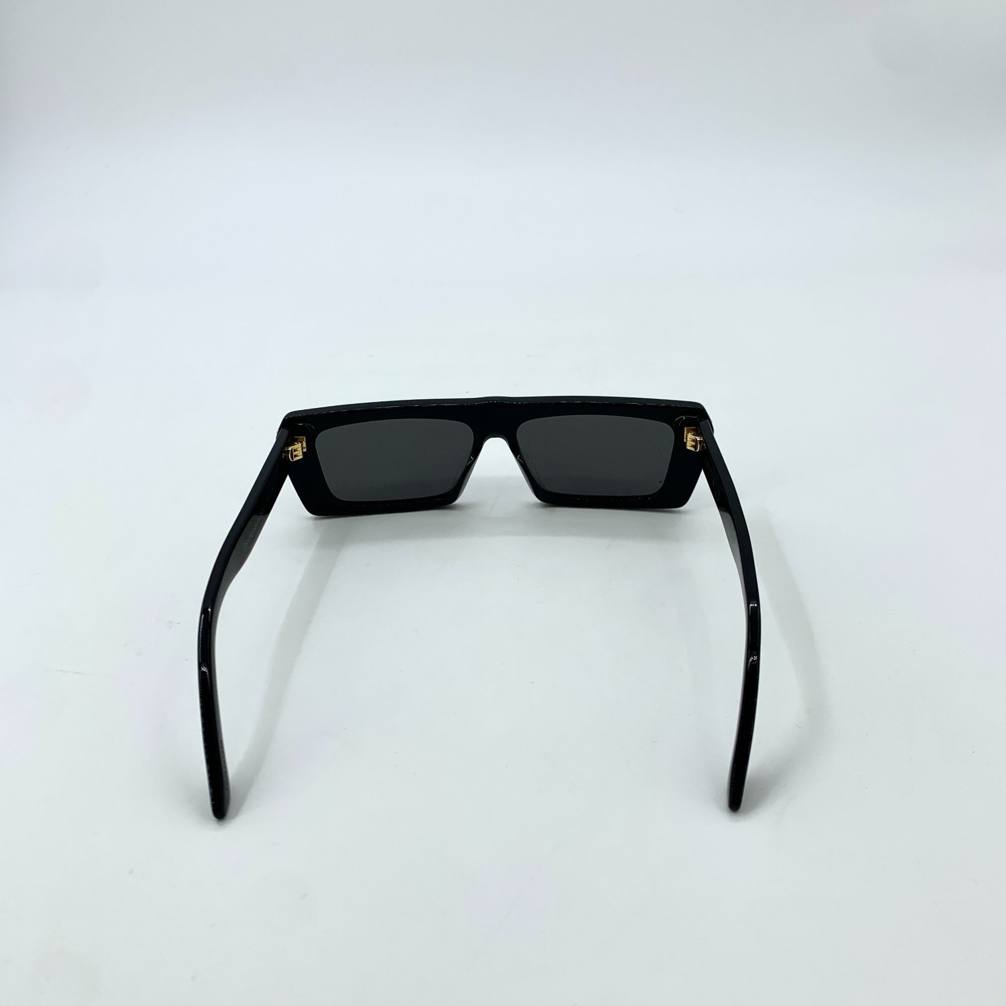Dior Christian Dior Black & Gold Rectangular Sunglasses With Case Size ONE SIZE - 7 Thumbnail