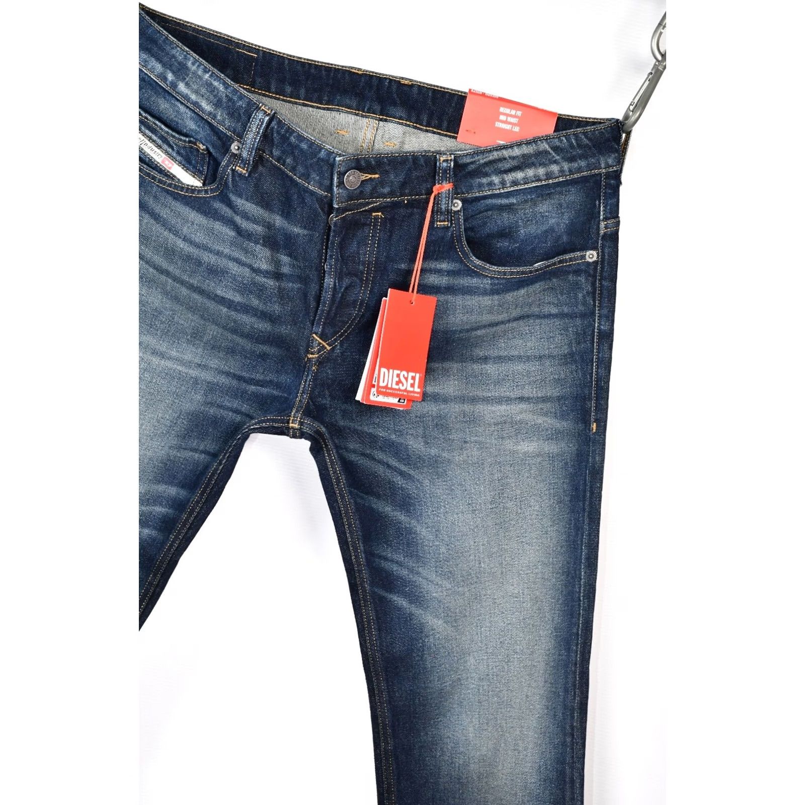 Diesel Diesel SAFADO-X Straight R0EP9 Jeans Men W36/L30 Blue 5-Pocket Stretch Denim Brand Diesel SAFADO-X Jeans Mens Size US 36 / EU 52 - 7 Thumbnail