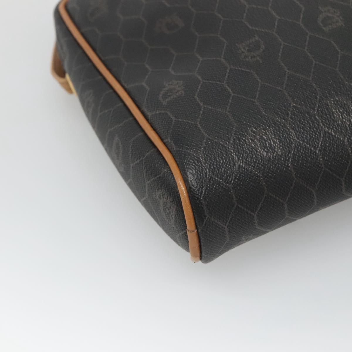 DIOR Honeycomb Canvas Shoulder Bag Black Gold