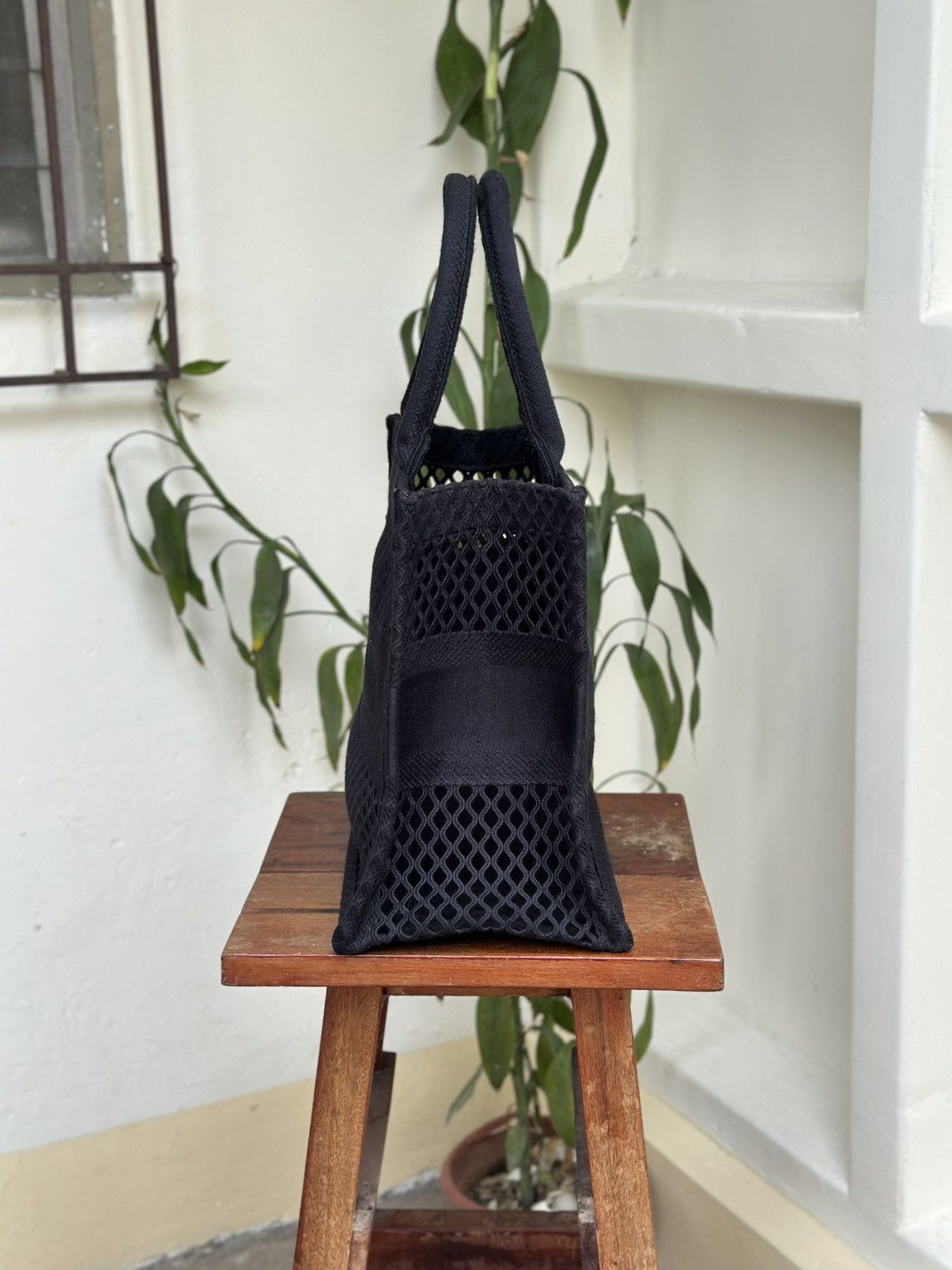 Dior Christian Dior mesh black tote bag Size ONE SIZE - 6 Thumbnail