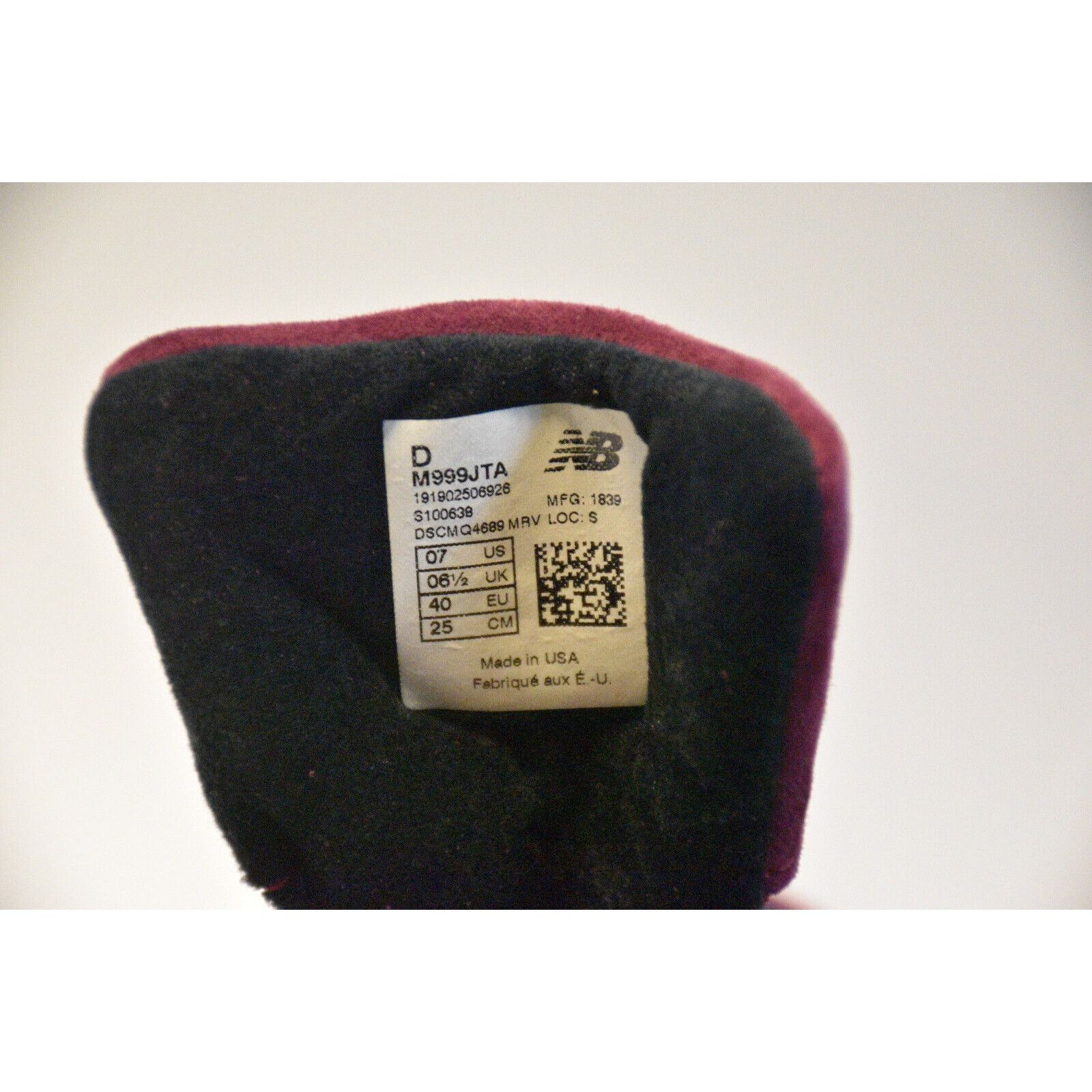 New Balance New Balance 999 M999JTA Burgundy Made in US Men's Size 7 New Size US 7 / EU 40 - 7 Thumbnail