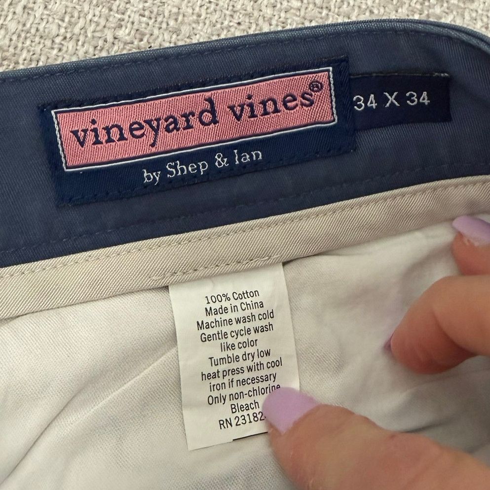 Vineyard Vines Vineyard Vines Blue Canvas Island Pants Sz 34x34 Size US 34 / EU 50 - 4 Thumbnail