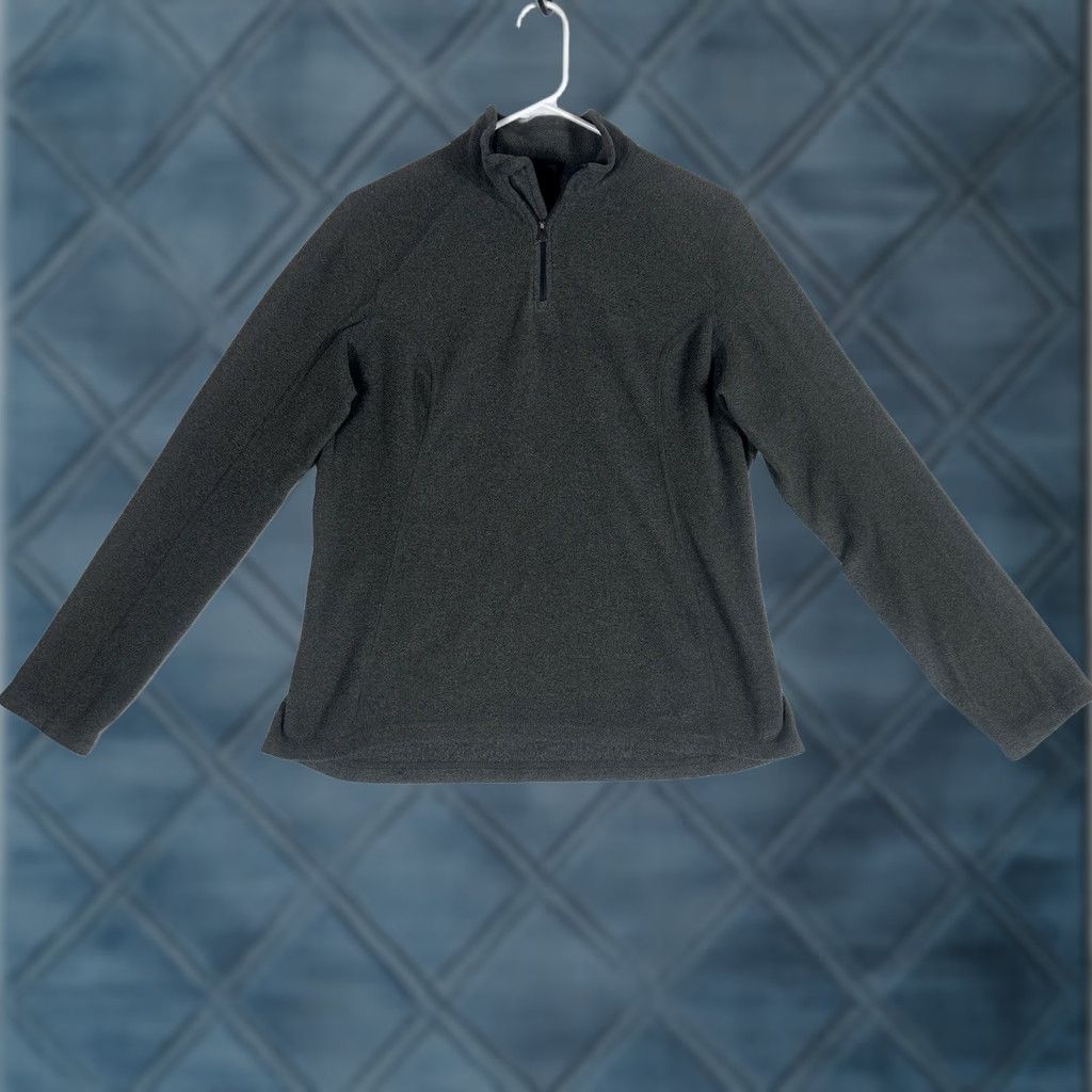 The North Face The North Face Gray Fleece 1/4 Zip Womens Medium Pullover Jacket Size M / US 6-8 / IT 42-44 - 1 Thumbnail