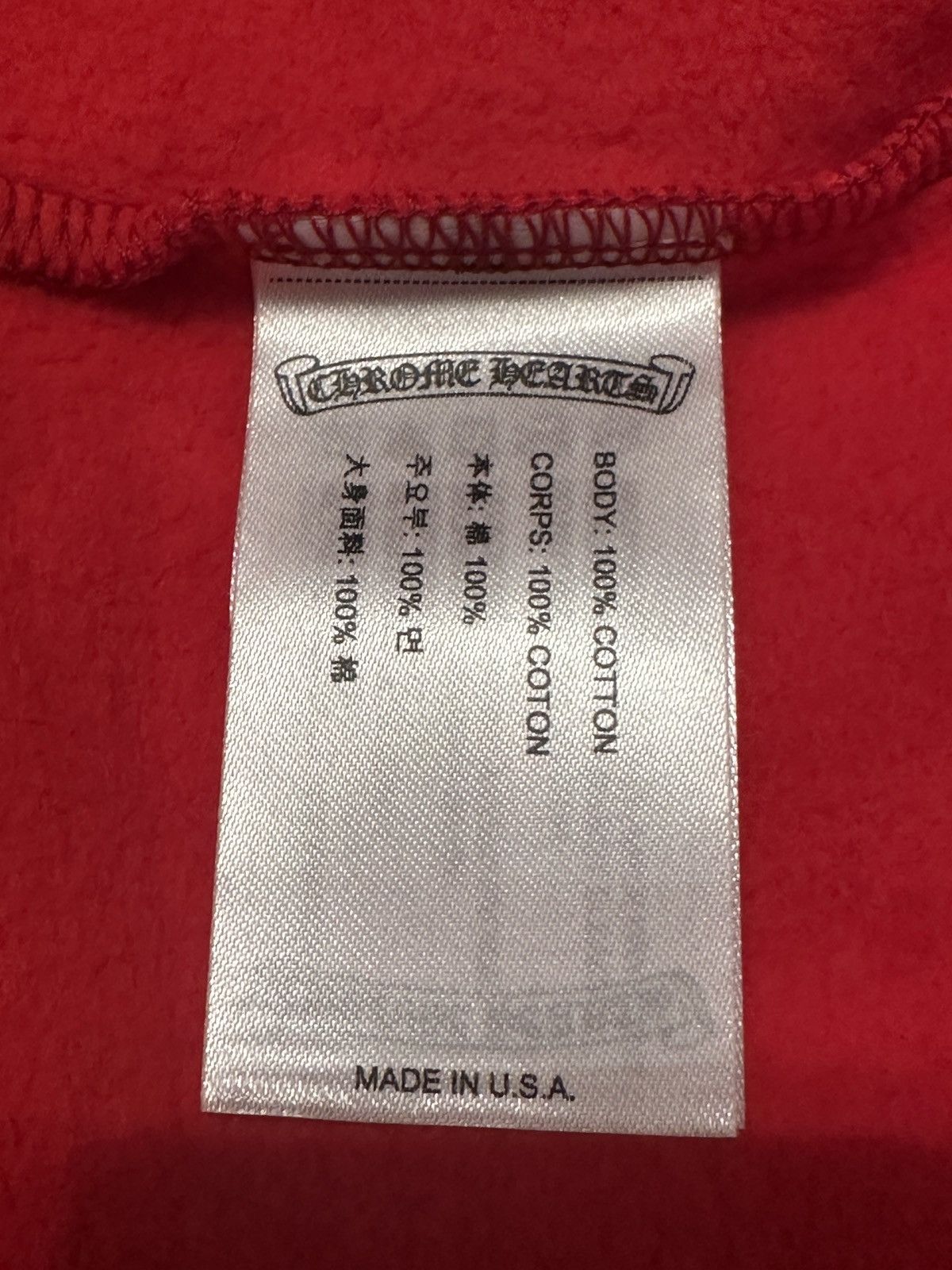 Chrome Hearts Chrome Hearts Red Scroll Hoodie Size US L / EU 52-54 / 3 - 12 Thumbnail