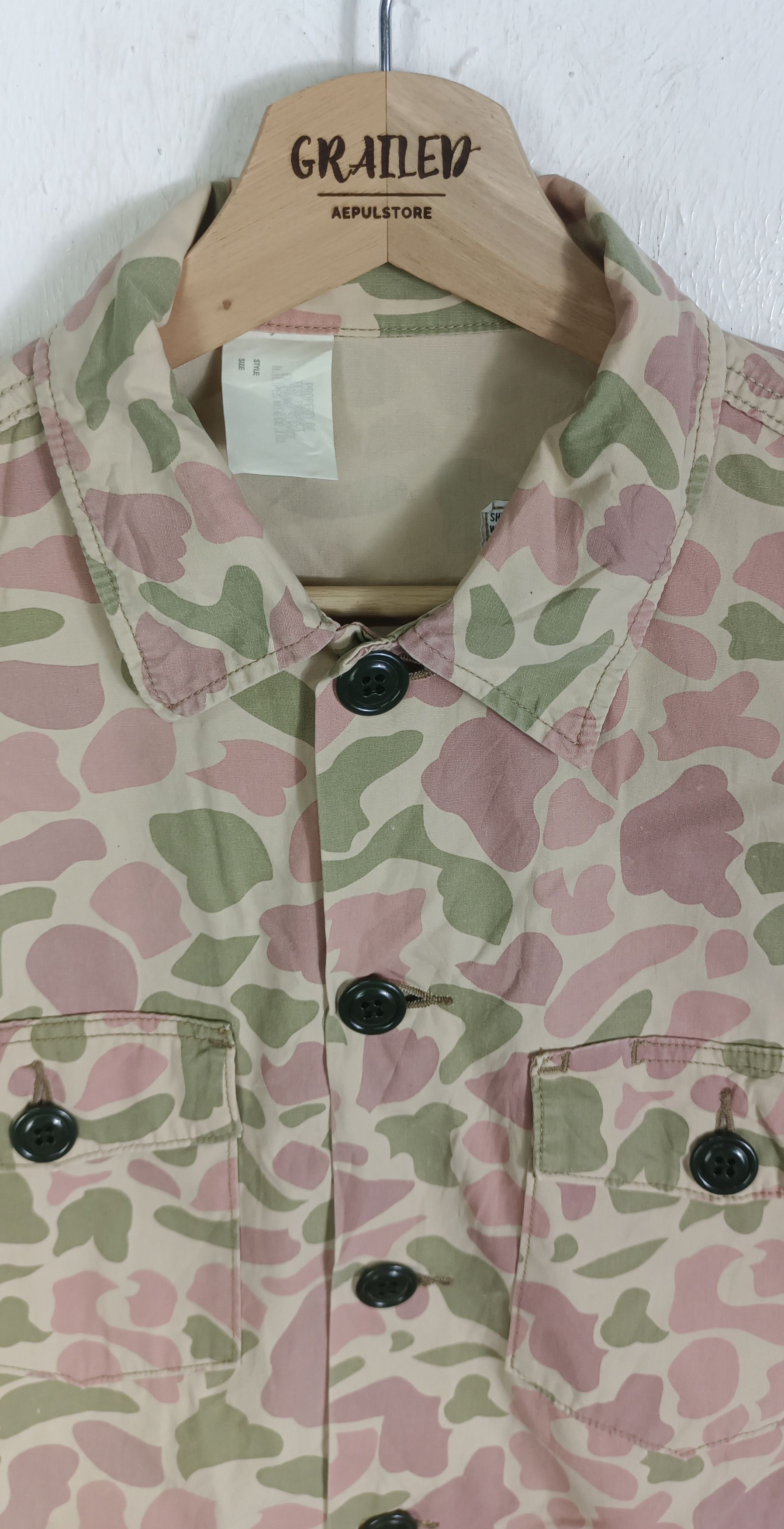 N.Hoolywood N. Hollywood Camouflage (BG) Shirt Button Up Size US M / EU 48-50 / 2 - 6 Thumbnail