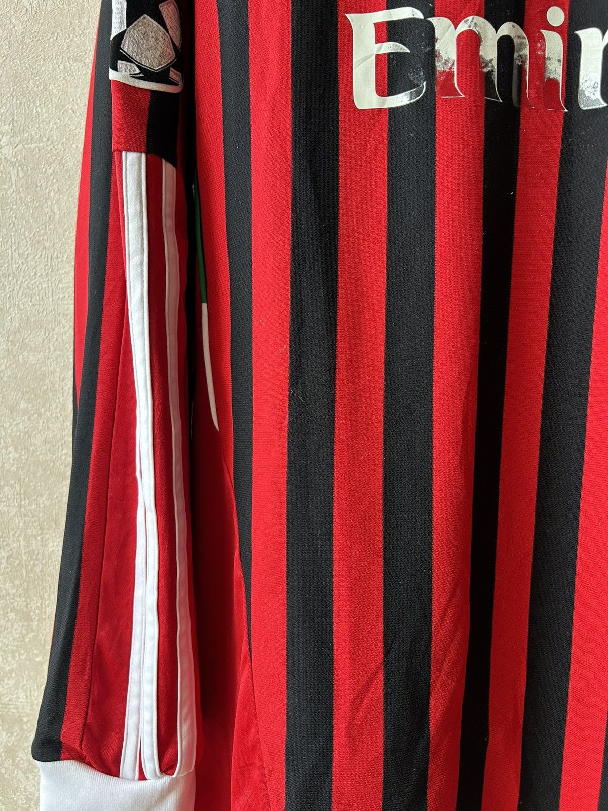 Adidas Adidas AC Milan 2011/12 Home Long Sleeve Soccer Jersey Size US M / EU 48-50 / 2 - 9 Thumbnail