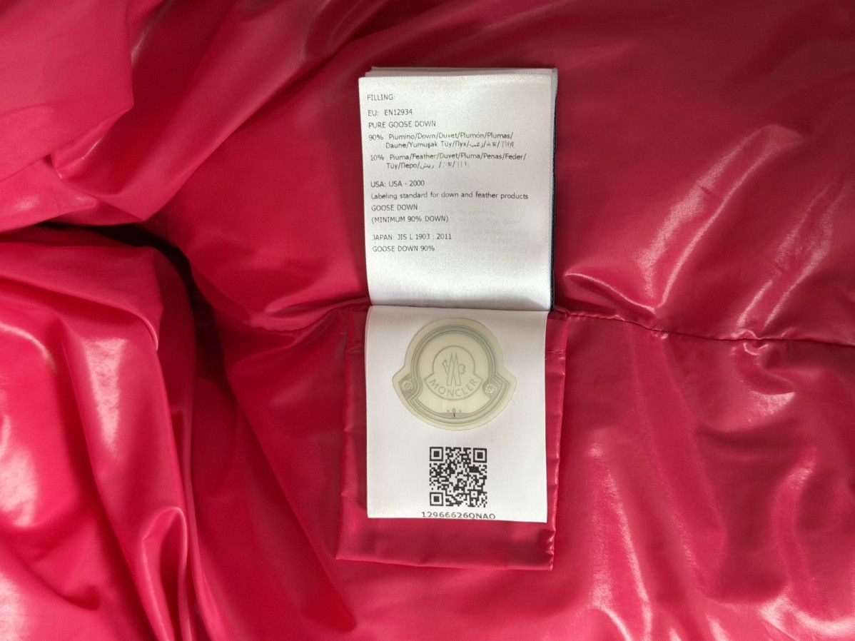 Moncler Moncler Fuchsia Caille Velvet Puffer Jacket Coat Pink Size XS / US 0-2 / IT 36-38 - 22 Thumbnail