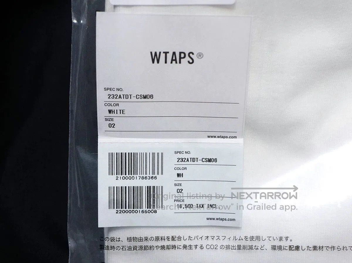 Wtaps WTAPS 23AW ALL 01 LS Cotton Tee. Size US M / EU 48-50 / 2 - 6 Thumbnail