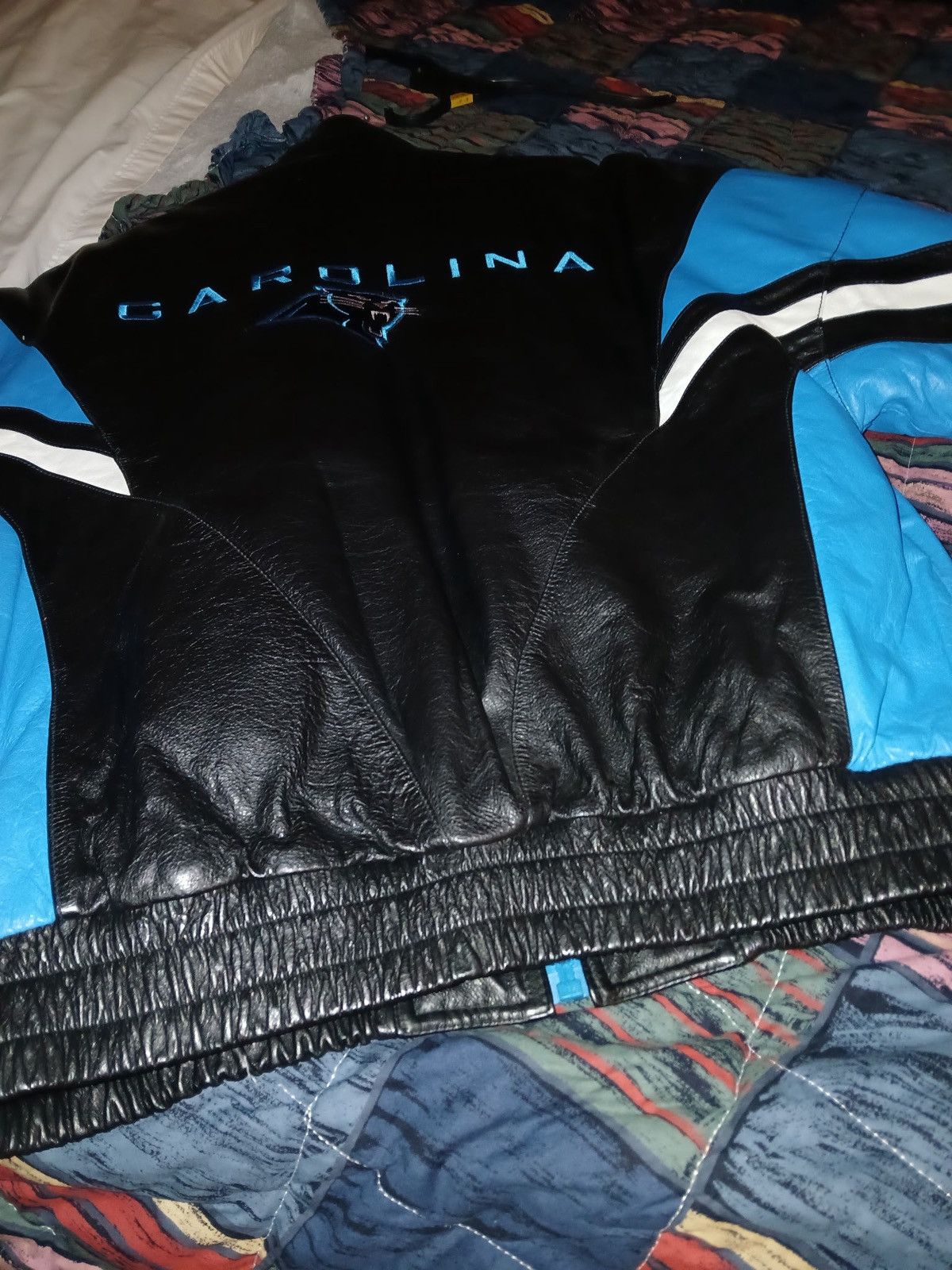 NFL Vintage NFL Carolina Panthers Varsity Jacket Size US L / EU 52-54 / 3 - 3 Thumbnail