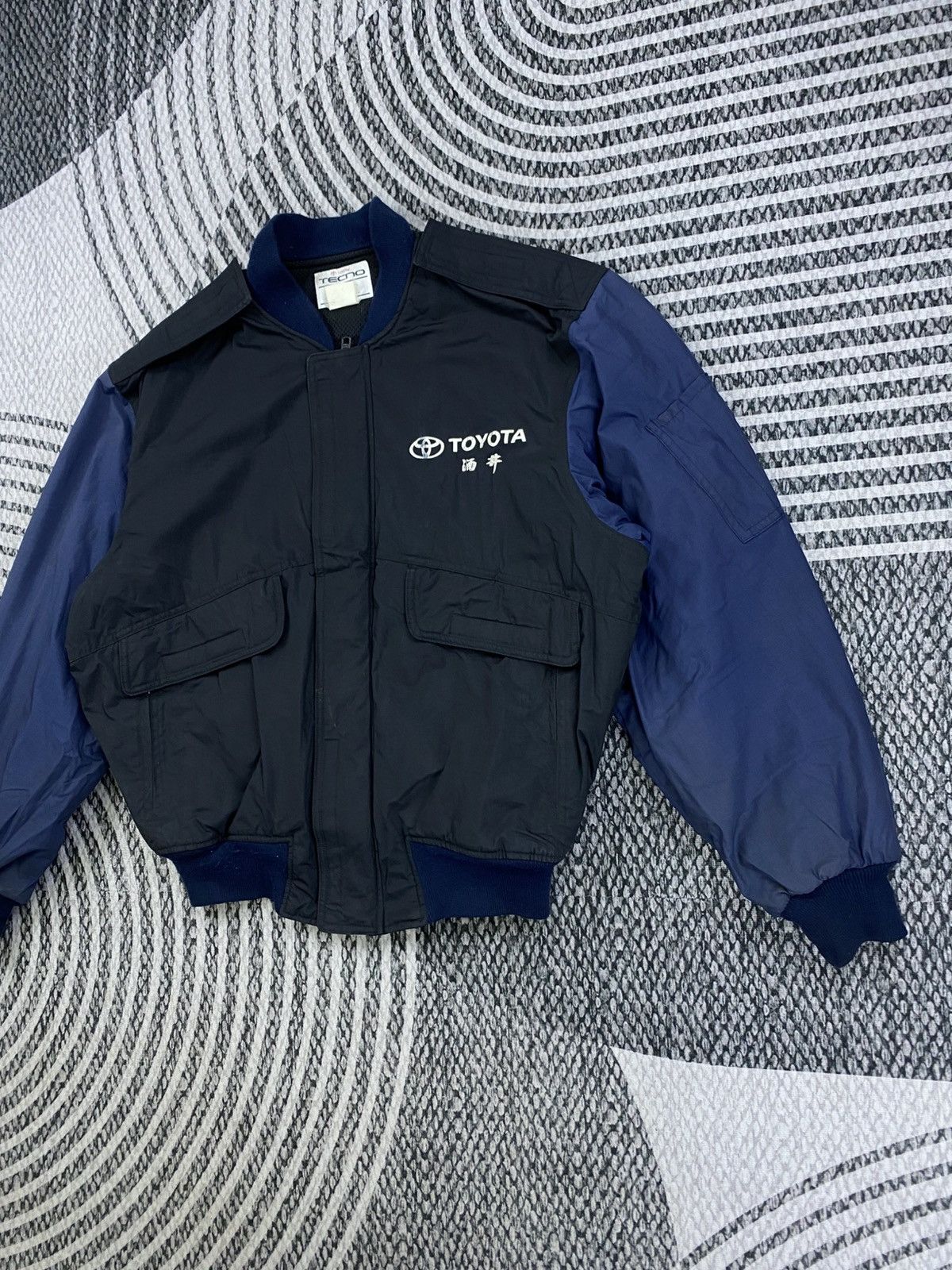Japanese Brand Vintage Toyota Tecno Motorsport Racing Bomber Jacket Size US XL / EU 56 / 4 - 4 Thumbnail