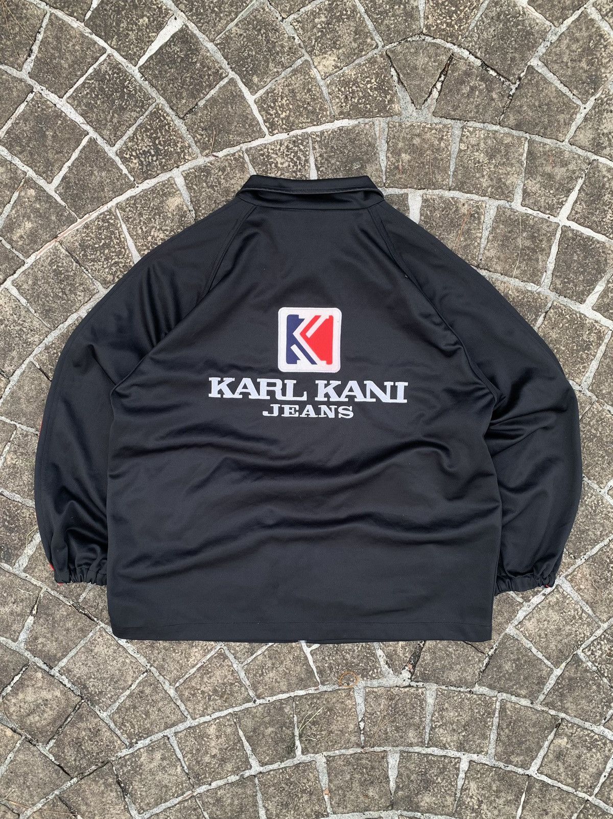 Karl Kani Vintage karl kani jeans trak big logo jacket Size US L / EU 52-54 / 3 - 5 Thumbnail