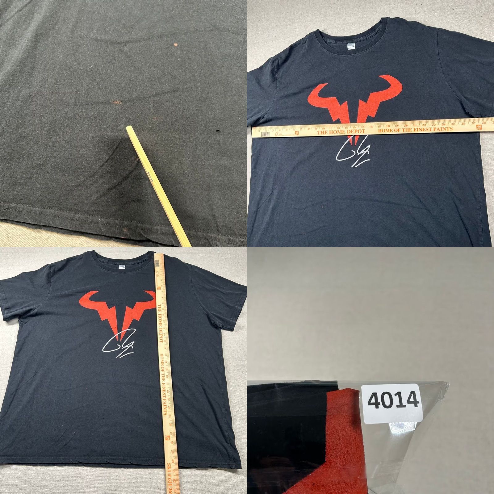Vintage Rafael Nadal Shirt Mens 4XL Tennis Solid Black Baggy Oversized T-Shirt Regular Crew Neck Short Sleeve Men Womens Size US XXL / EU 58 / 5 - 8 Thumbnail