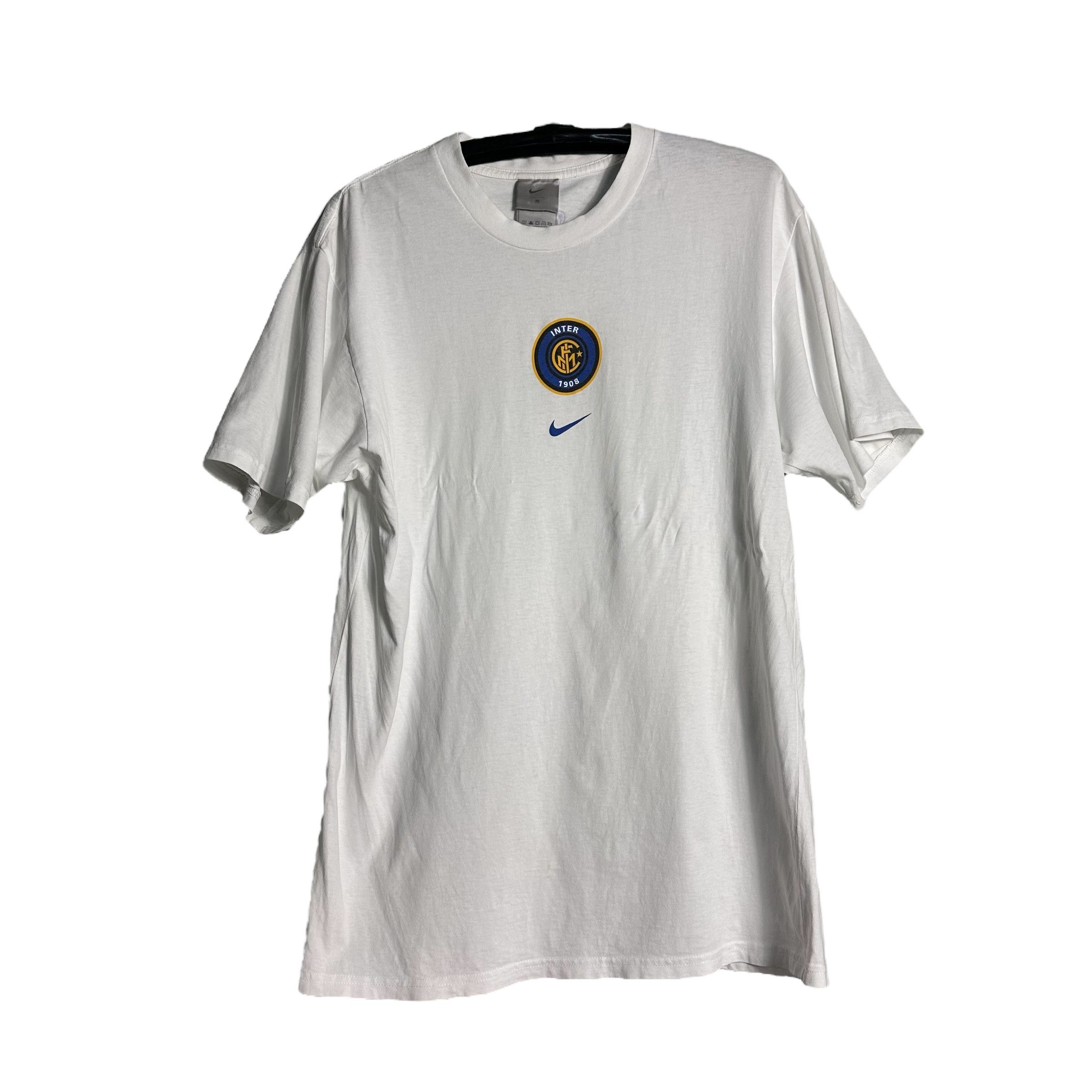 Nike 🔥RARE🔥Vintage Nike x Inter Milan FC Spell Out T-shirt Size US M / EU 48-50 / 2 - 1 Thumbnail
