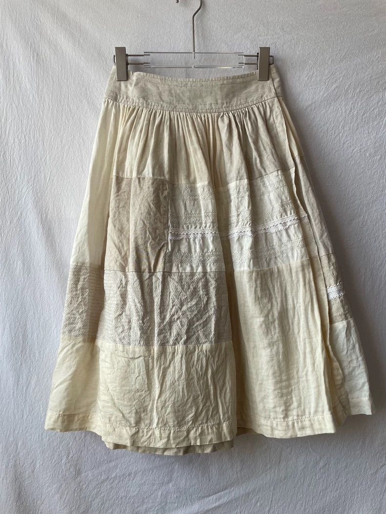 Comme des Garcons Comme des Garcons size M Coarse linen skirt Size 23" - 1 Thumbnail