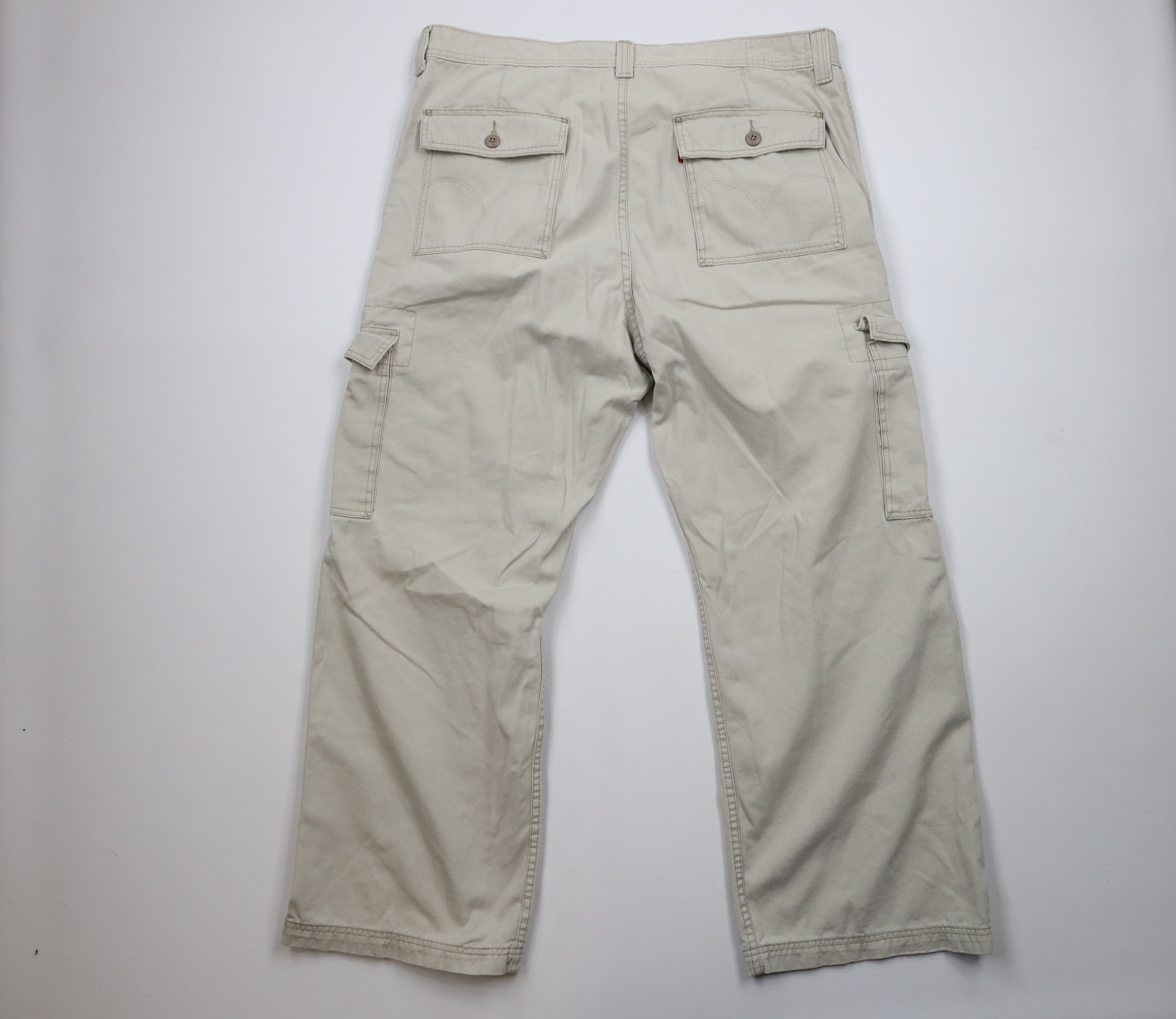 Levi's × Vintage Vintage Y2K 2005 Levis Loose Straight Wide Leg Cargo Pants Size US 42 / EU 58 - 8 Thumbnail