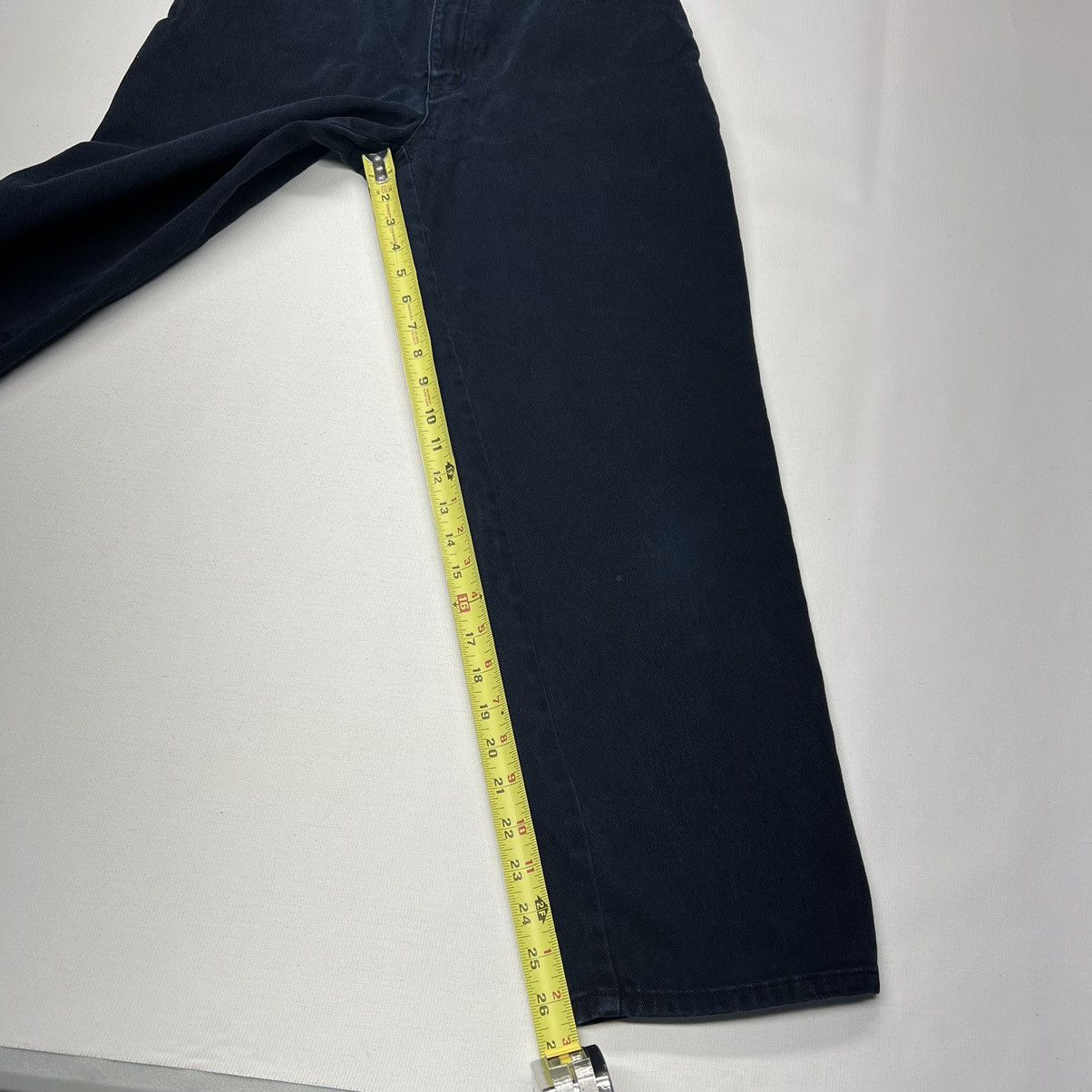 Ralph Lauren × Vintage VTG Lauren Jeans Co Womens Jeans Petite Blue Straight Wide Size 30" / US 8 / IT 44 - 18 Thumbnail