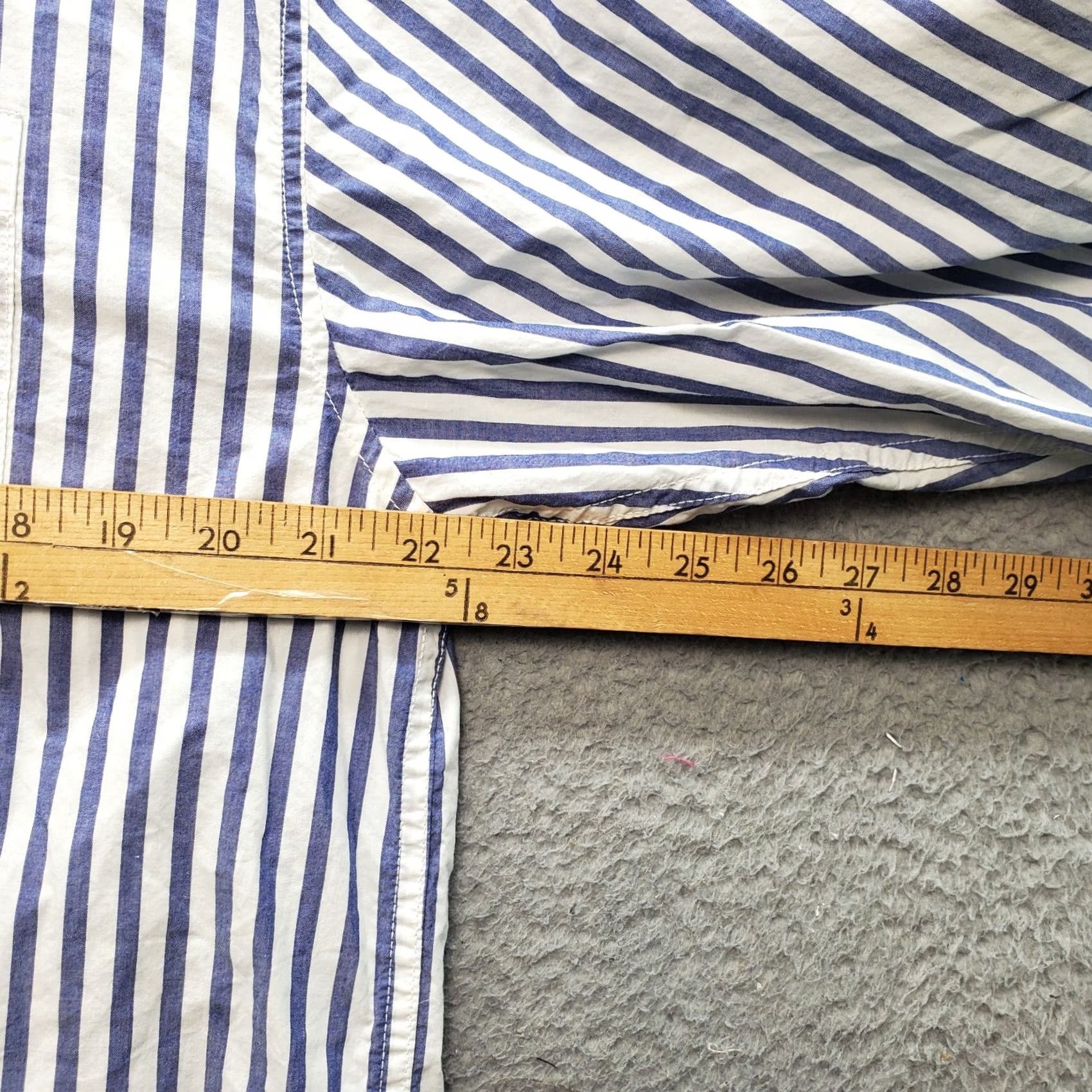 American Eagle Outfitters American Eagle Button-Up Shirt Mens MT Striped Relaxed Multicolor Chest Pocket Pattern 100% Cotton Shirt Size US M / EU 48-50 / 2 - 6 Thumbnail