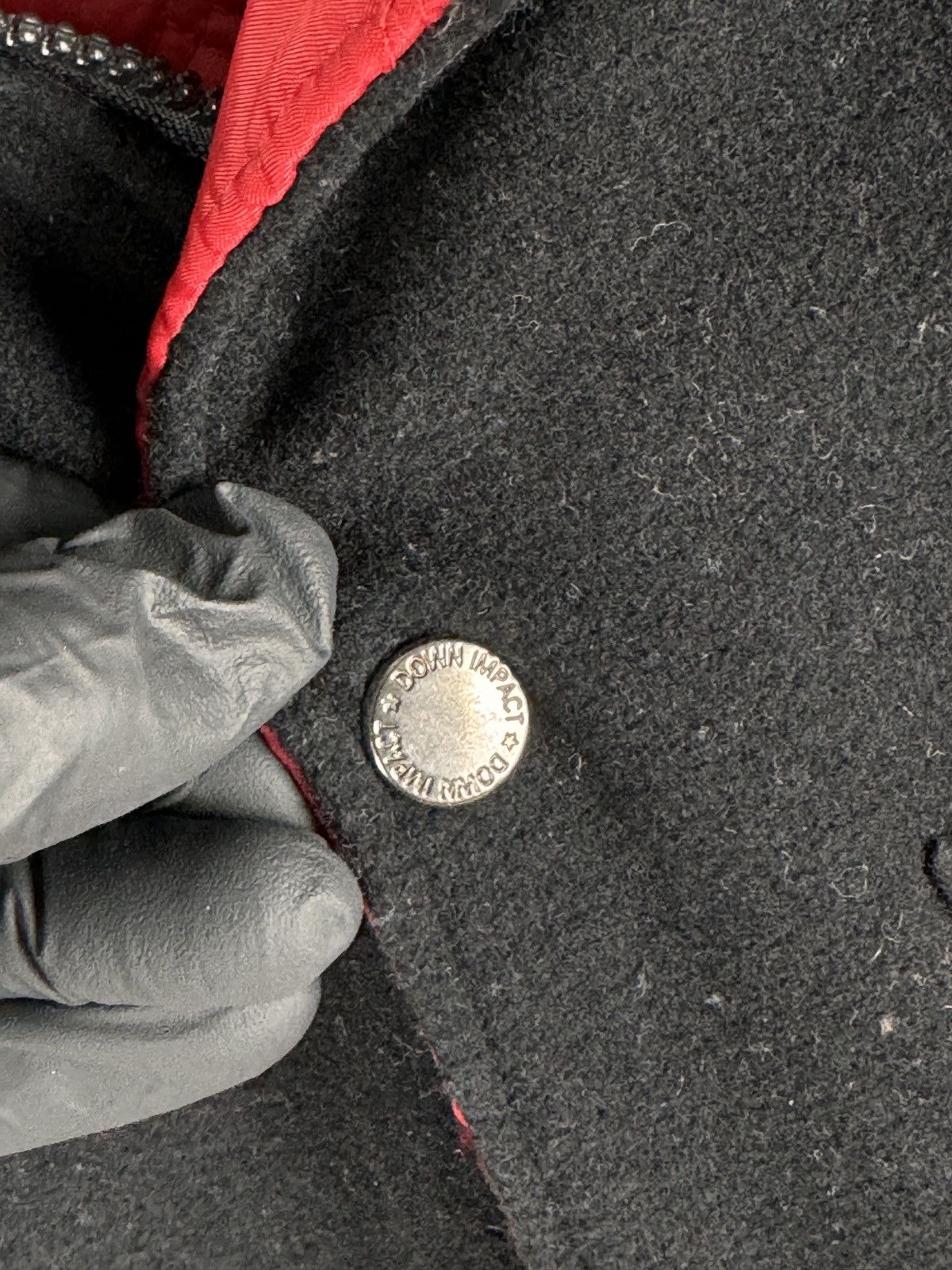 Vintage Down Impact USA reversible wool leather monogram bomber jckt Size US L / EU 52-54 / 3 - 11 Thumbnail