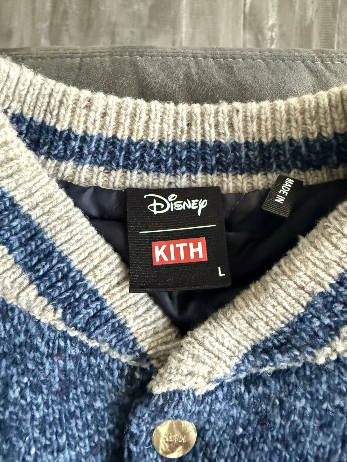 Disney × Kith Kith x Disney Lamb Wool Bomber Size US L / EU 52-54 / 3 - 2 Thumbnail
