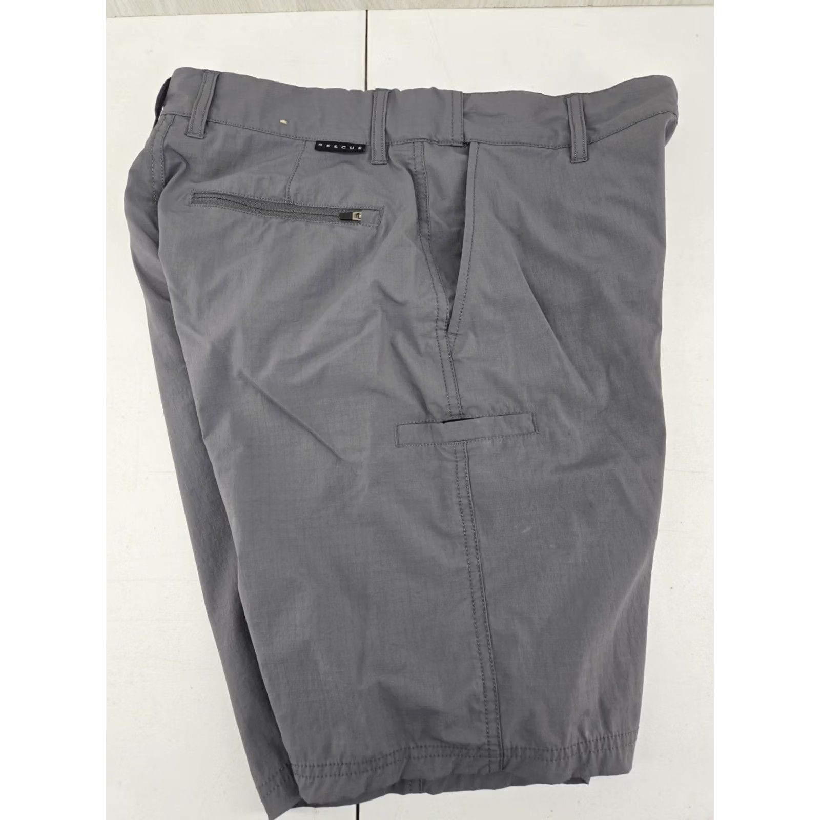 Vintage AFTCO Mens Cargo Fishing Size 30 Gray Nylon Regular Rise 30 in Waist Cargo Pocket Front Flat Front Pants Shirt? Size US 30 / EU 46 - 3 Thumbnail