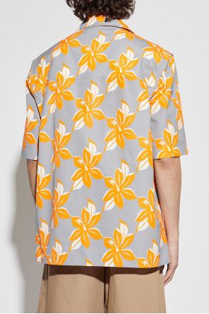Gucci o1la5ras0426 Printed Cotton Poplin Shirt in Multicolor Size US M / EU 48-50 / 2 - 4 Thumbnail