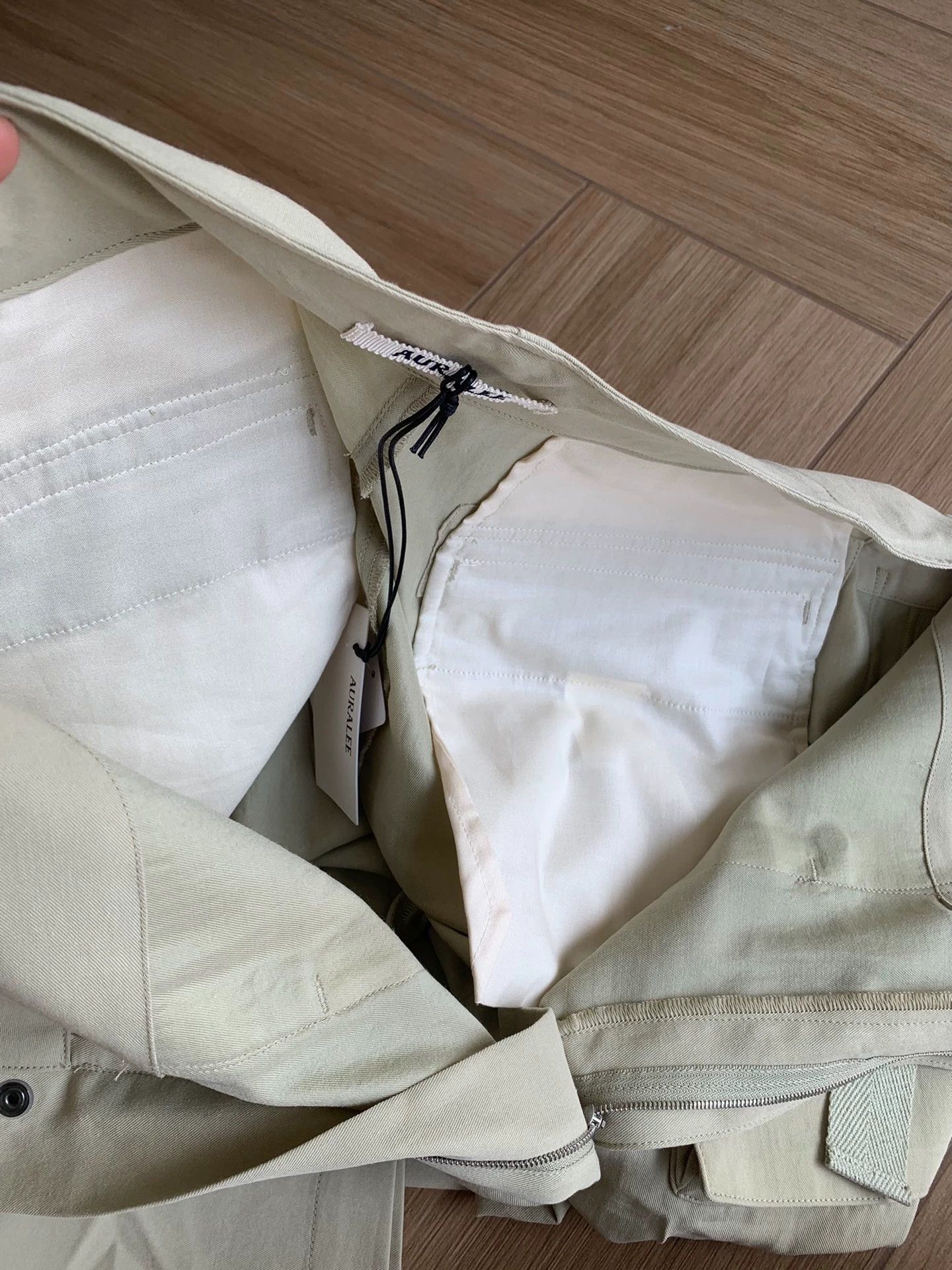 Auralee AURALEE WOOL HERRINGBONE MILITARY CARGO PANTS 5 (90/112) Size US 36 / EU 52 - 6 Thumbnail