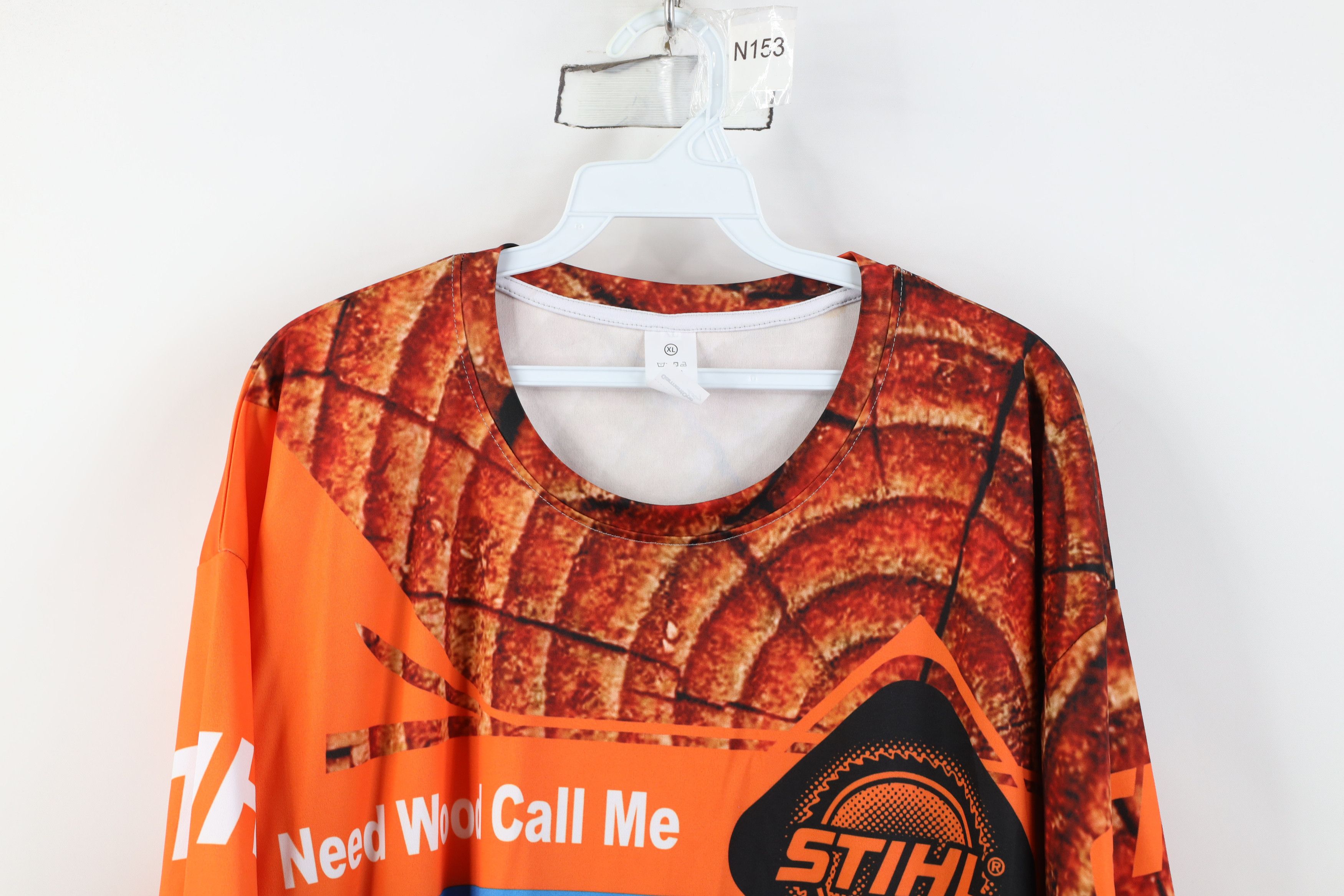 Vintage Vintage Y2K Stihl Chainsaws Over Print Short Sleeve T-Shirt Size US XL / EU 56 / 4 - 2 Thumbnail