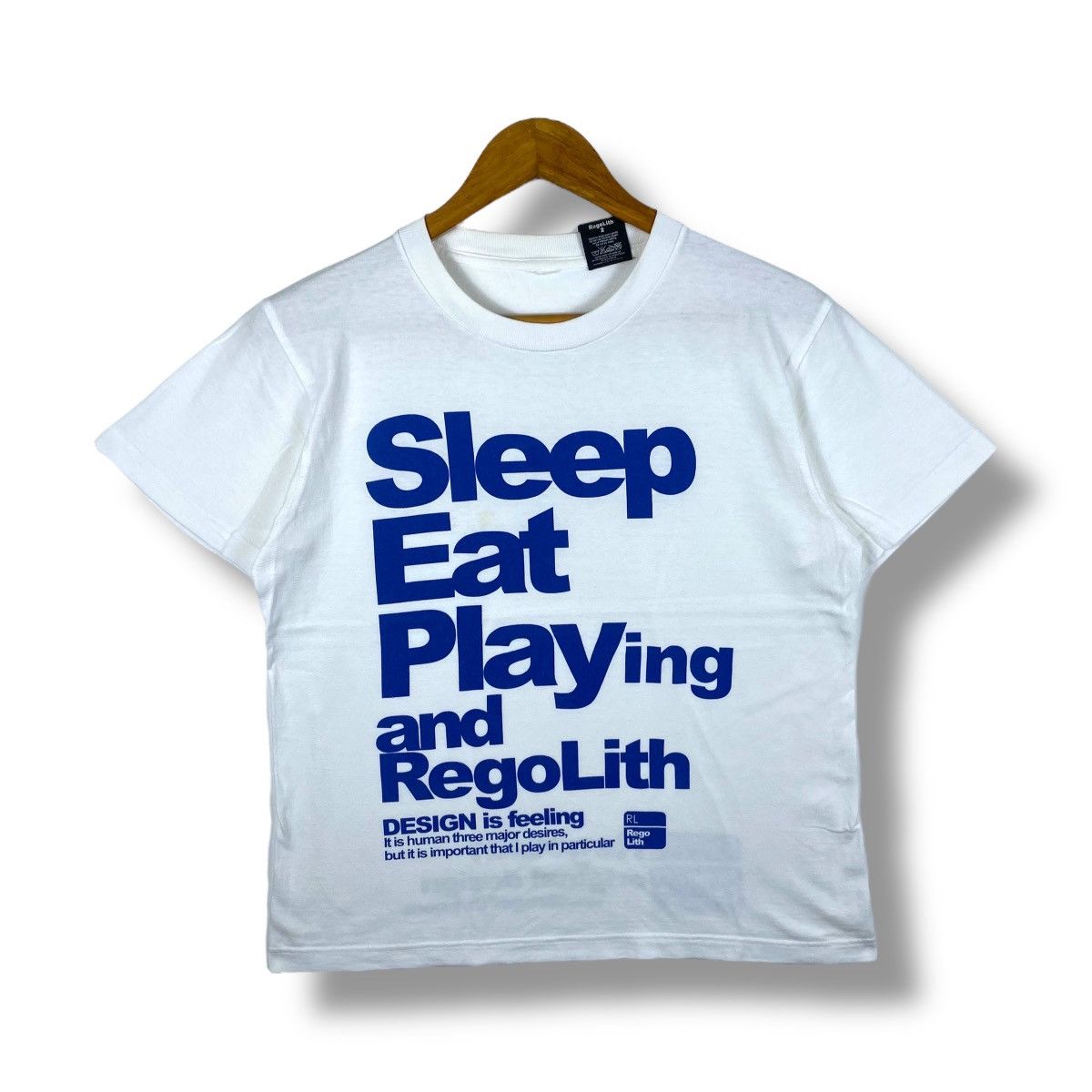 Japanese Brand Japanese Brand REGOLITH Sleep Eat Play Graphic Tee Shirt Size US M / EU 48-50 / 2 - 1 Thumbnail