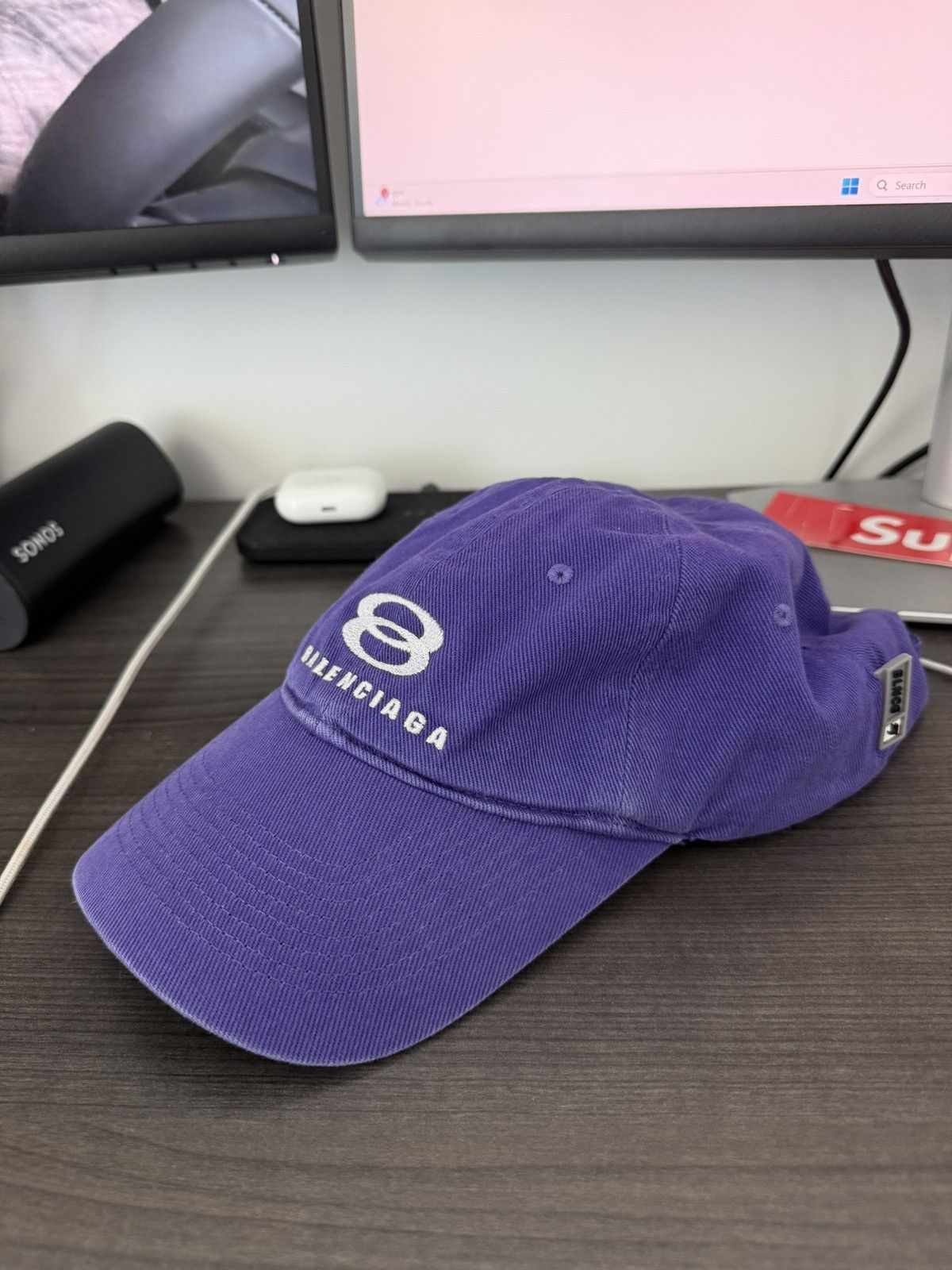 Balenciaga Snowboard Unity Cap (Purple Size L)