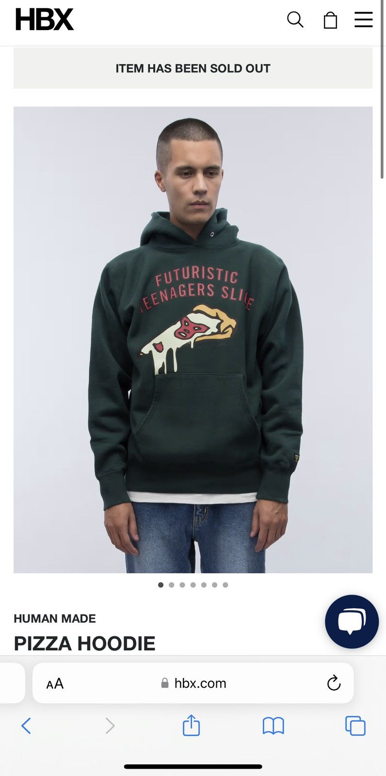 Human Made Human Made Pizza Hoodie Size US L / EU 52-54 / 3 - 13 Thumbnail