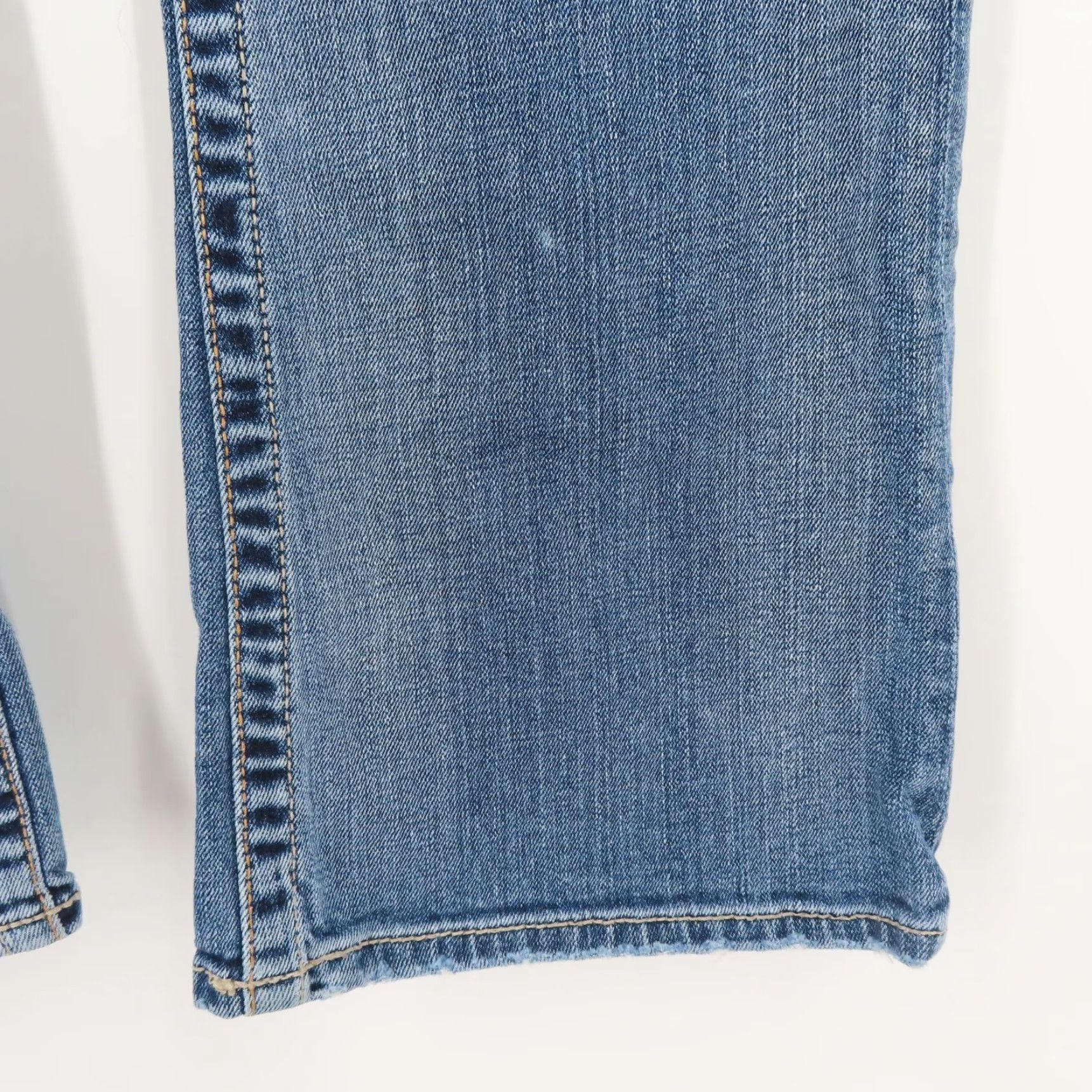 Denime Big Star Casey K Low Rise Distressed Stonewash Denim Blue Jeans Pants Women 28 Regular 5-Pocket Design Bootscut Size 28" / US 6 / IT 42 - 4 Thumbnail
