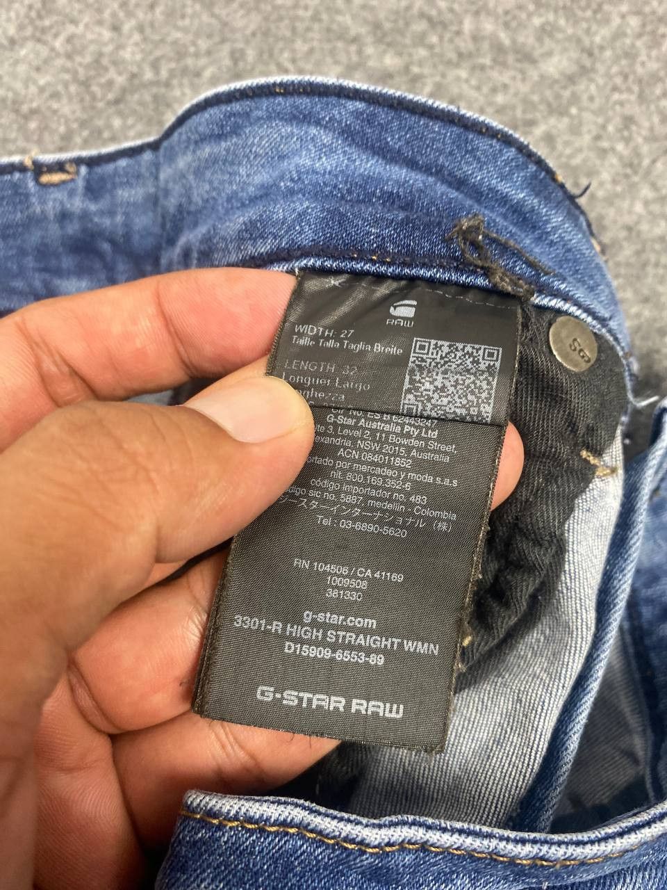 G-Star g star raw nice design distressed denim Size US 27 - 13 Thumbnail