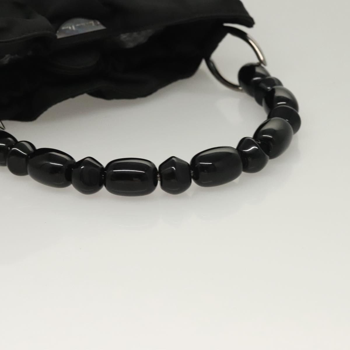 Dior DIOR Maris Pearl Hand Bag Nylon Black Silver Size ONE SIZE - 7 Thumbnail