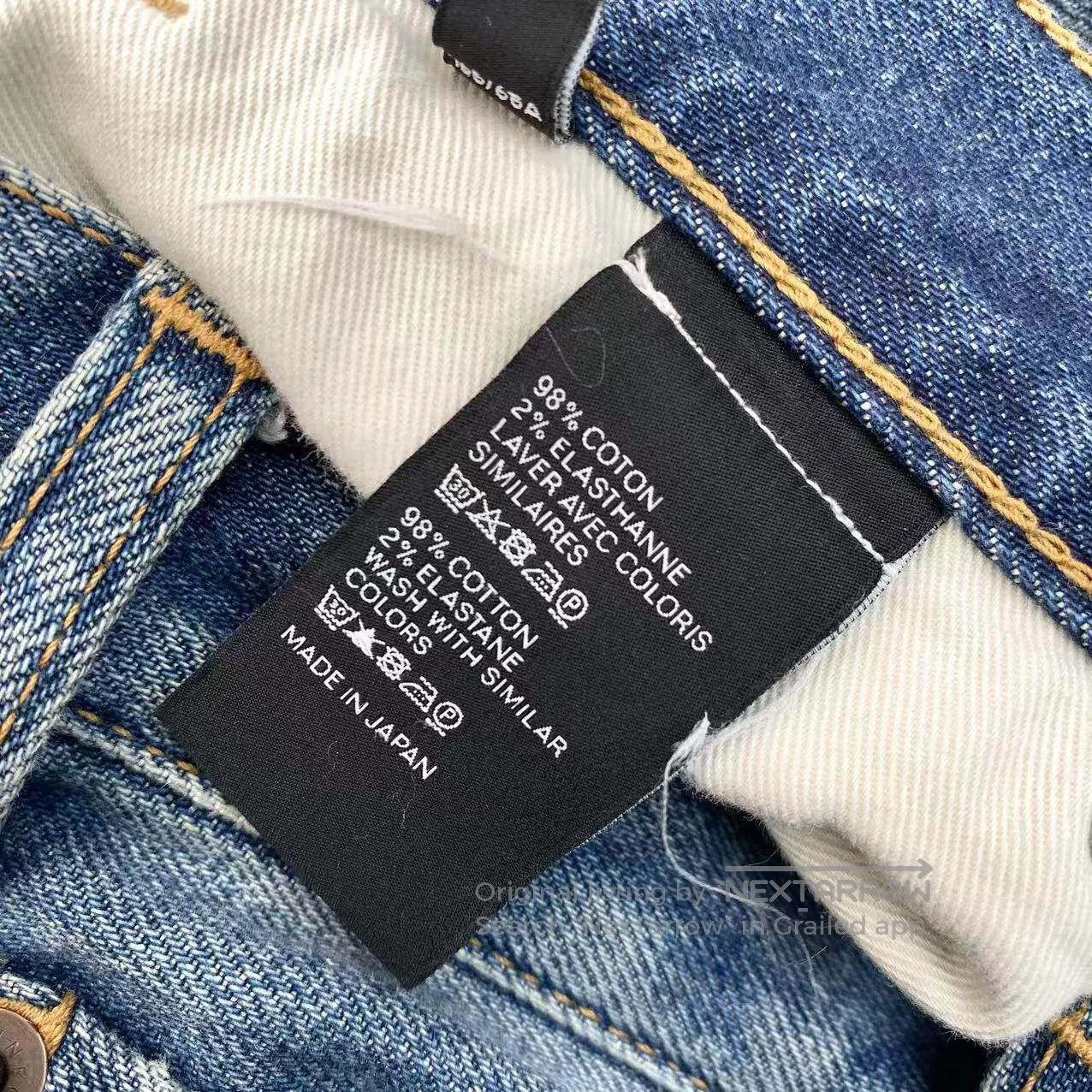 Celine Celine Leather logo jeans| Size 27" / US 4 / IT 40 - 4 Thumbnail