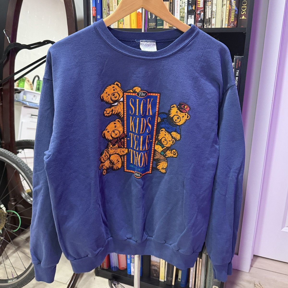 Vintage vintage sick kids tele-thon crewneck sweatshirt Size US L / EU 52-54 / 3 - 1 Thumbnail
