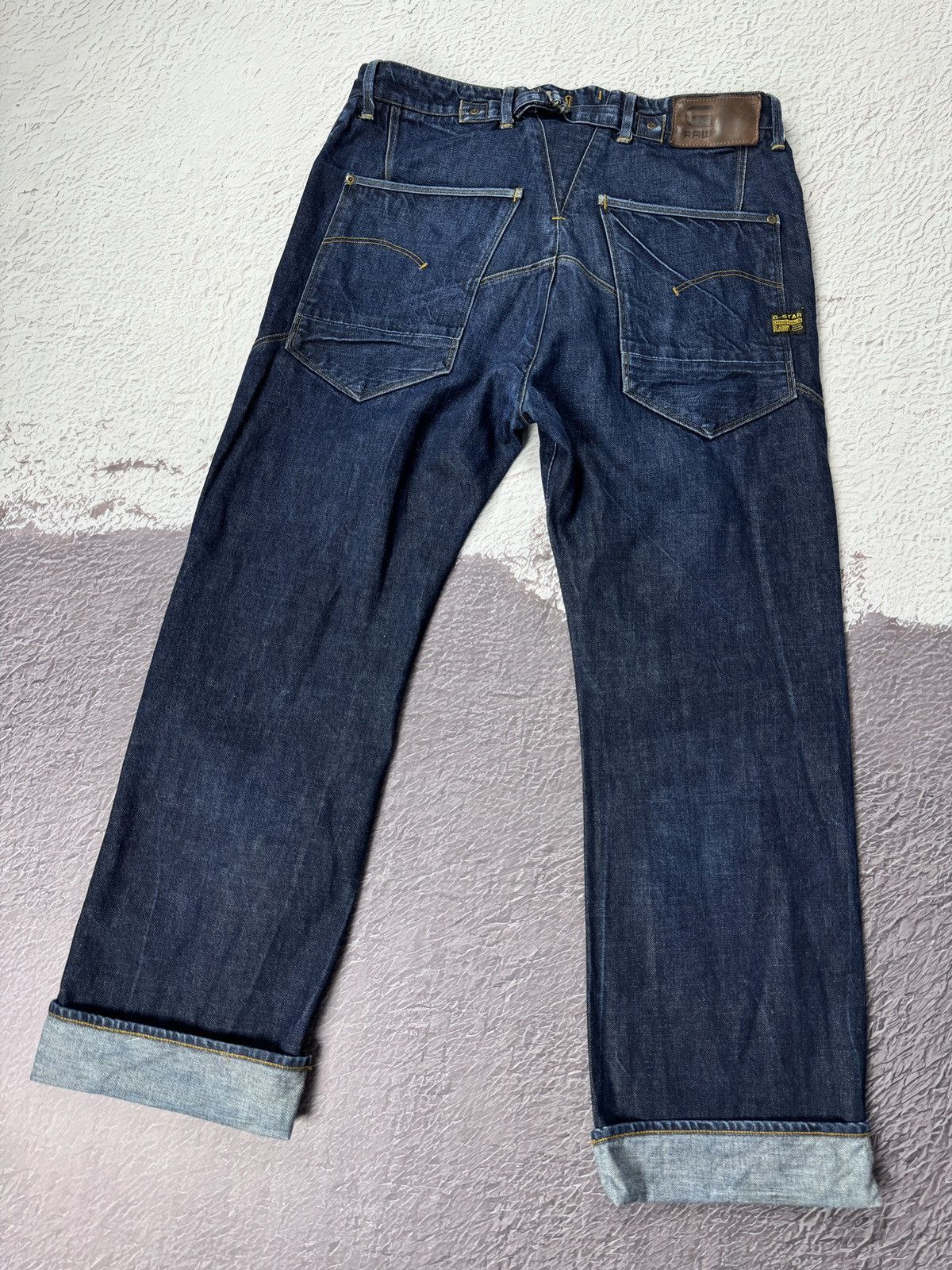 G-Star G-Star Raw KHM Loose selvedge buckle back heavy jeans Size US 34 / EU 50 - 15 Thumbnail