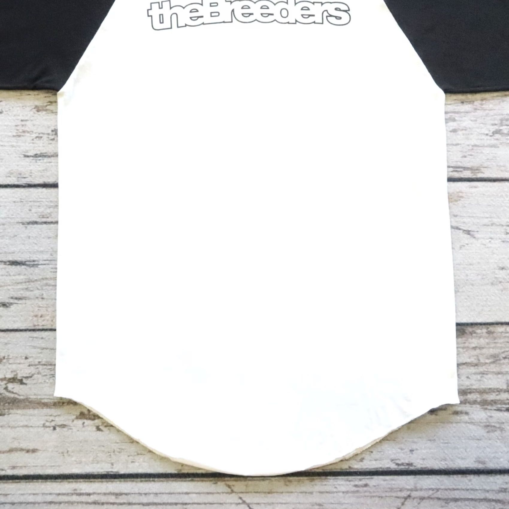 Vintage VINTAGE The Breeders Band Raglan Tshirt Men's M White Tshirt Band 90s Merch Size US M / EU 48-50 / 2 - 3 Thumbnail