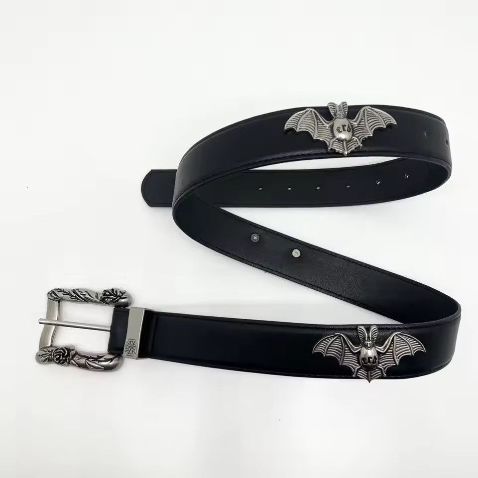 Leather Bat Stud PU Leather Belt Size ONE SIZE - 1 Thumbnail