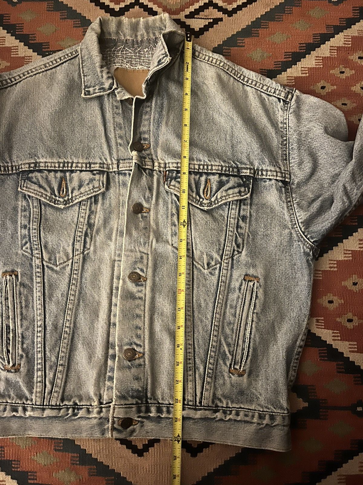 Levi's Levi’s 80s Orange Tab Type 3 Denim Trucker Jacket sashiko Size US L / EU 52-54 / 3 - 11 Thumbnail