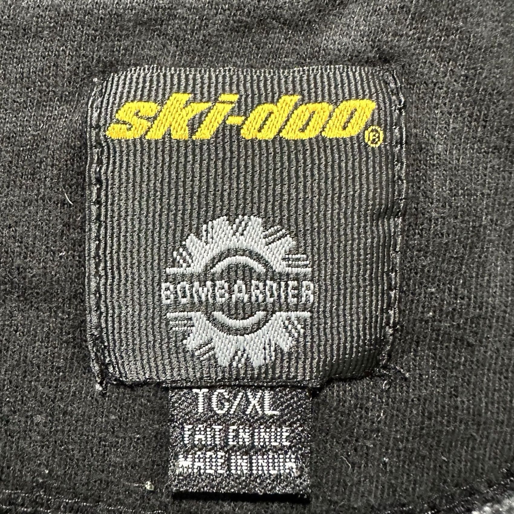 Vintage VINTAGE Ski-Doo Sweatshirt Mens XL Black Gray Bombardier Y2K Embroidered Logo Size US XL / EU 56 / 4 - 6 Thumbnail