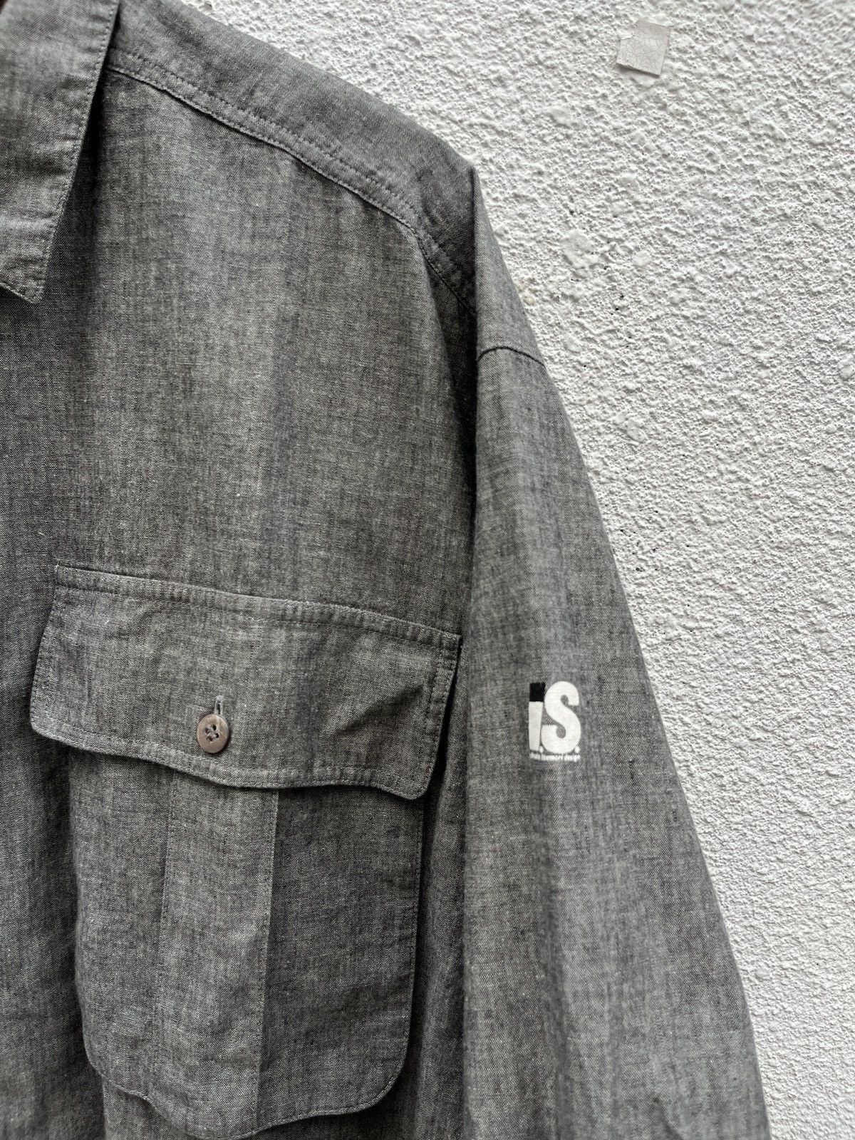 Issey Miyake Vintage Issey Miyake IS Big Pockets Oversized Chambray Size US L / EU 52-54 / 3 - 5 Thumbnail