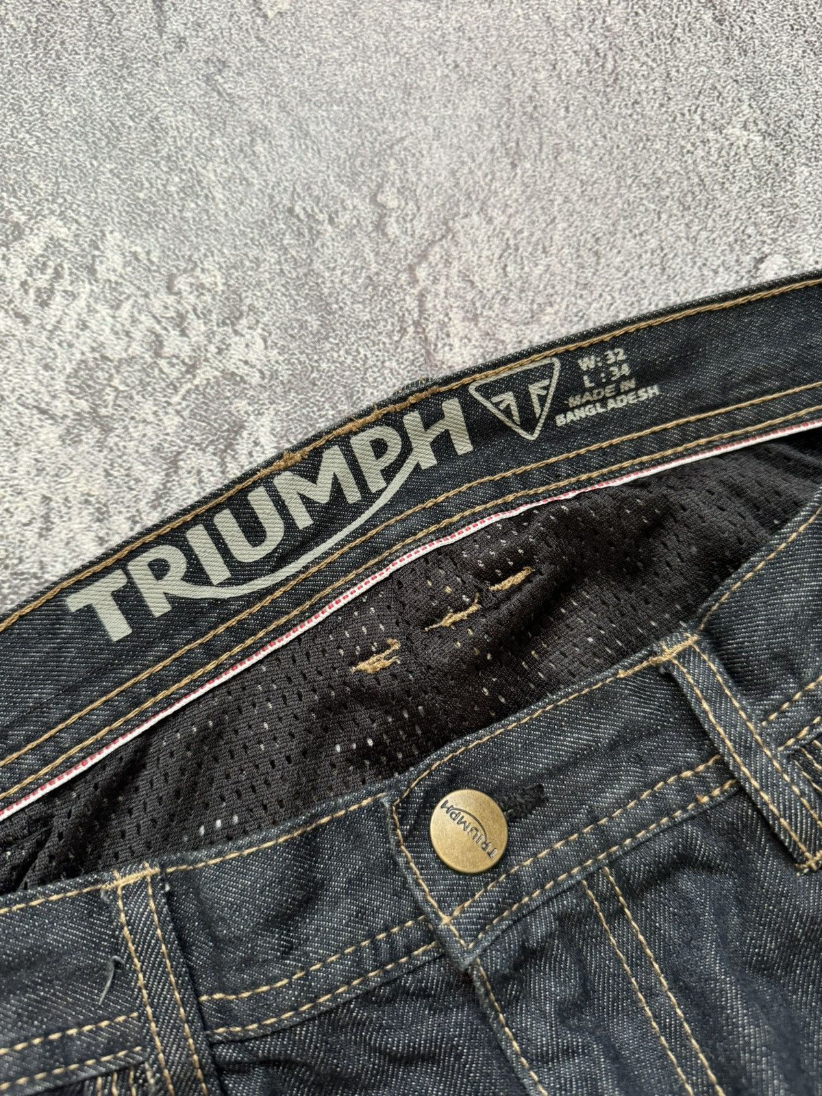 Other Triumph 32/34 selvedge hero riding jean denim pant trouser Size US 32 / EU 48 - 9 Thumbnail