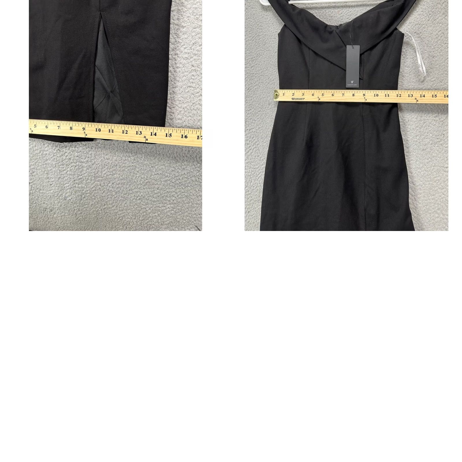 Lulus Lulus Dress Womens XS Black Off The Shoulder Bodycon Mini Nylon Blend Ladies Size XS / US 0-2 / IT 36-38 - 8 Thumbnail