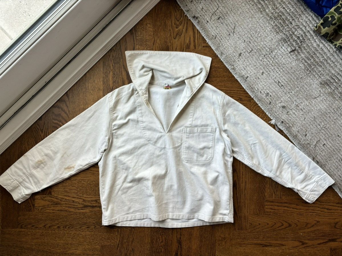 Vintage 1960s East German Navy Smock Vintage Canvas Soviet Sailor US Size US M / EU 48-50 / 2 - 4 Thumbnail