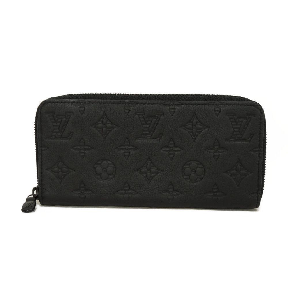 Louis Vuitton Louis Vuitton Louis Vuitton Zippy Wallet Horizontal Shadow Leather Long Wallet Leather Long Wallet M80333 Size ONE SIZE - 1 Thumbnail